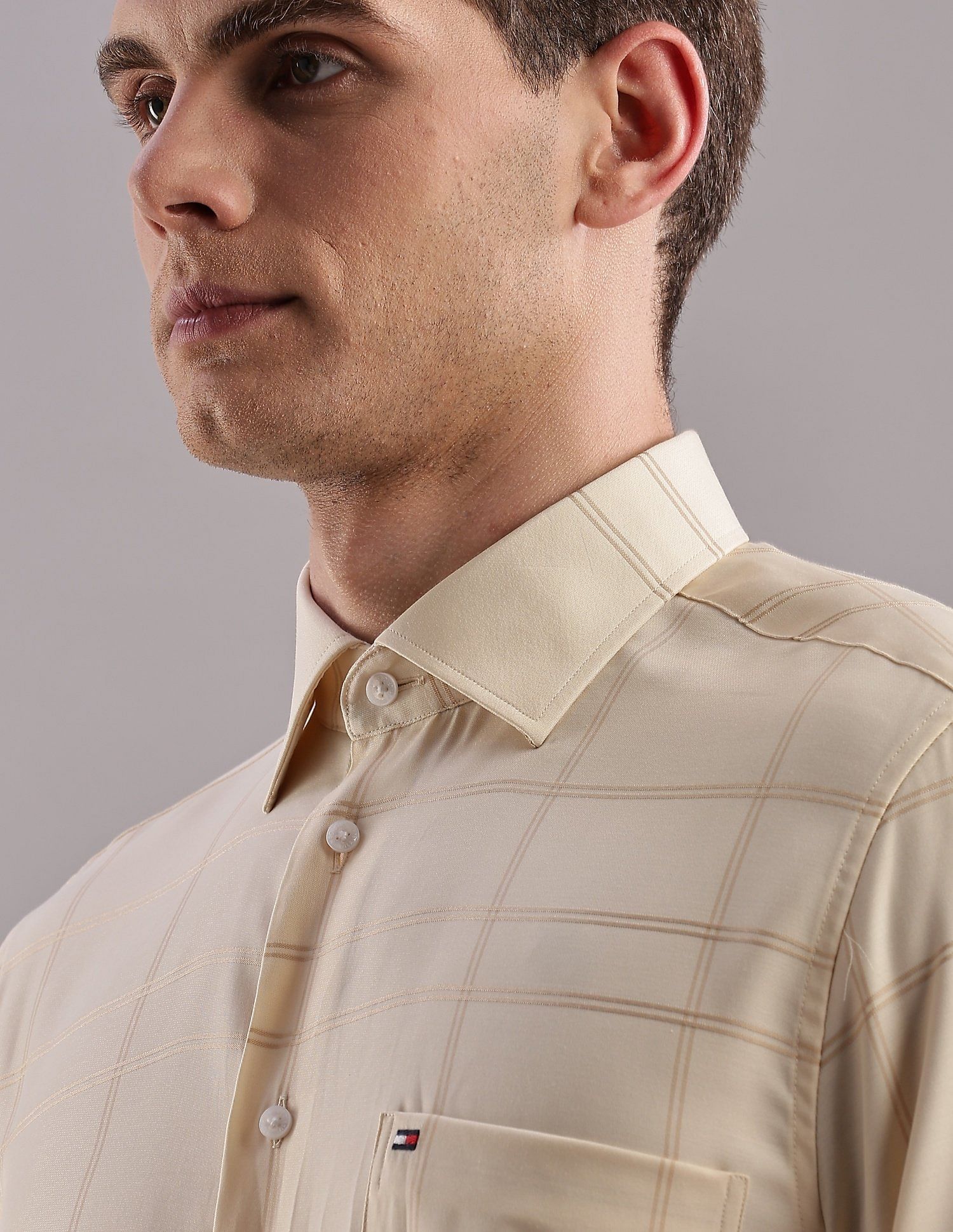 Tommy Hilfiger Checks Slim-Fit Viscose Shirt