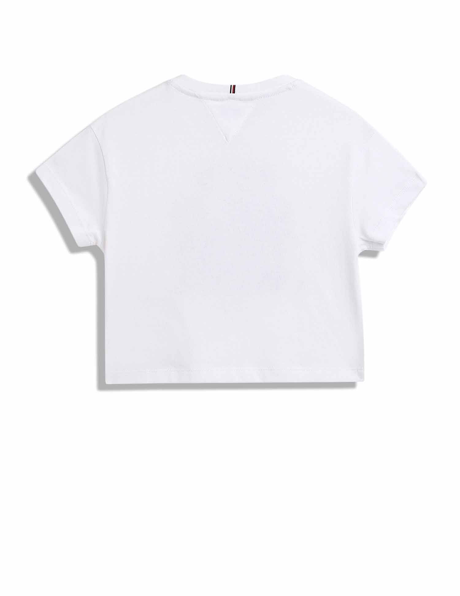 Tommy Hilfiger Kids Girls Printed Relaxed-Fit Cotton T-Shirt