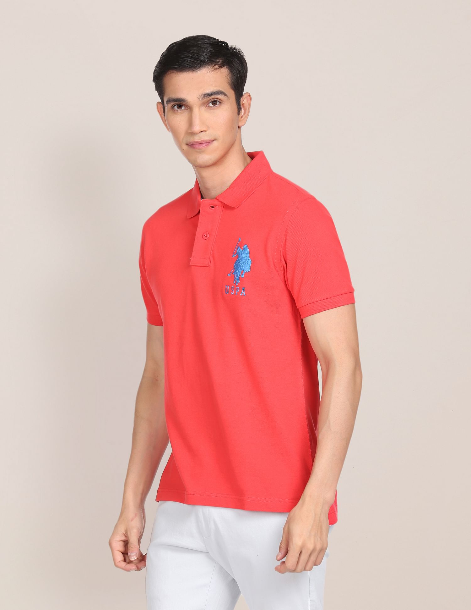U.S. Polo Assn. Compact Cotton Logo Polo Shirt