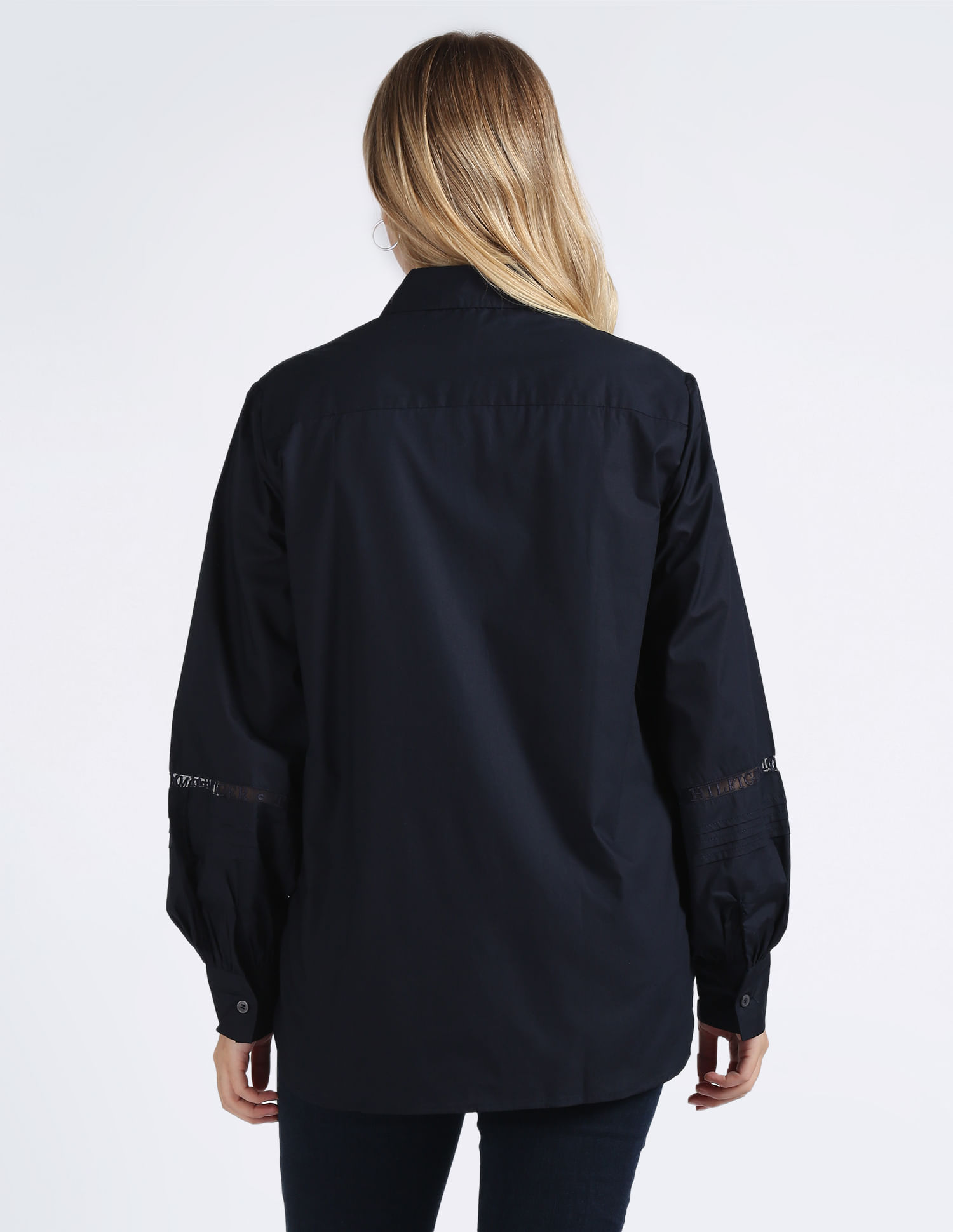 Tommy Hilfiger Solid Lace Feminine Shirt