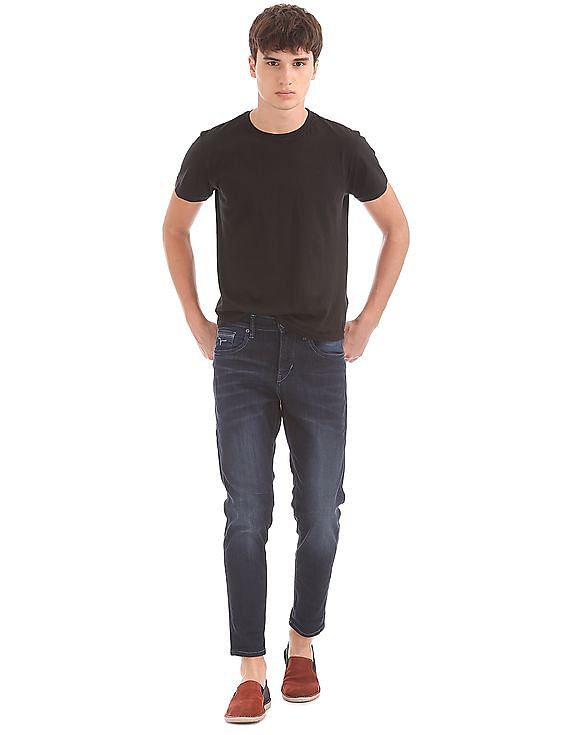 Flying Machine Ankle Fit Dark Wash Jeans