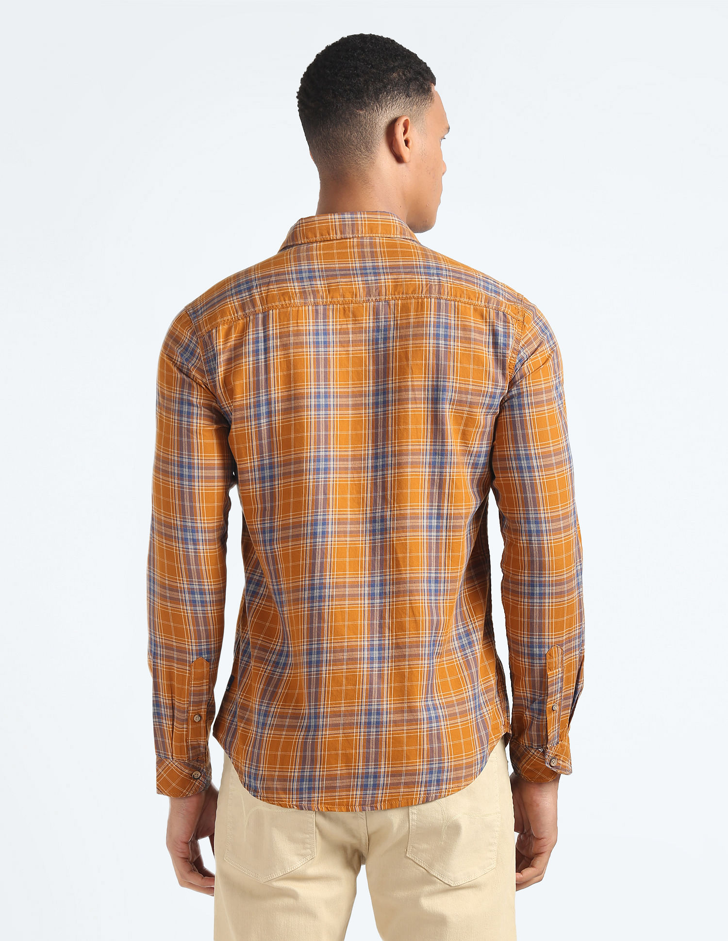Flying Machine Tartan Check Twill Shirt