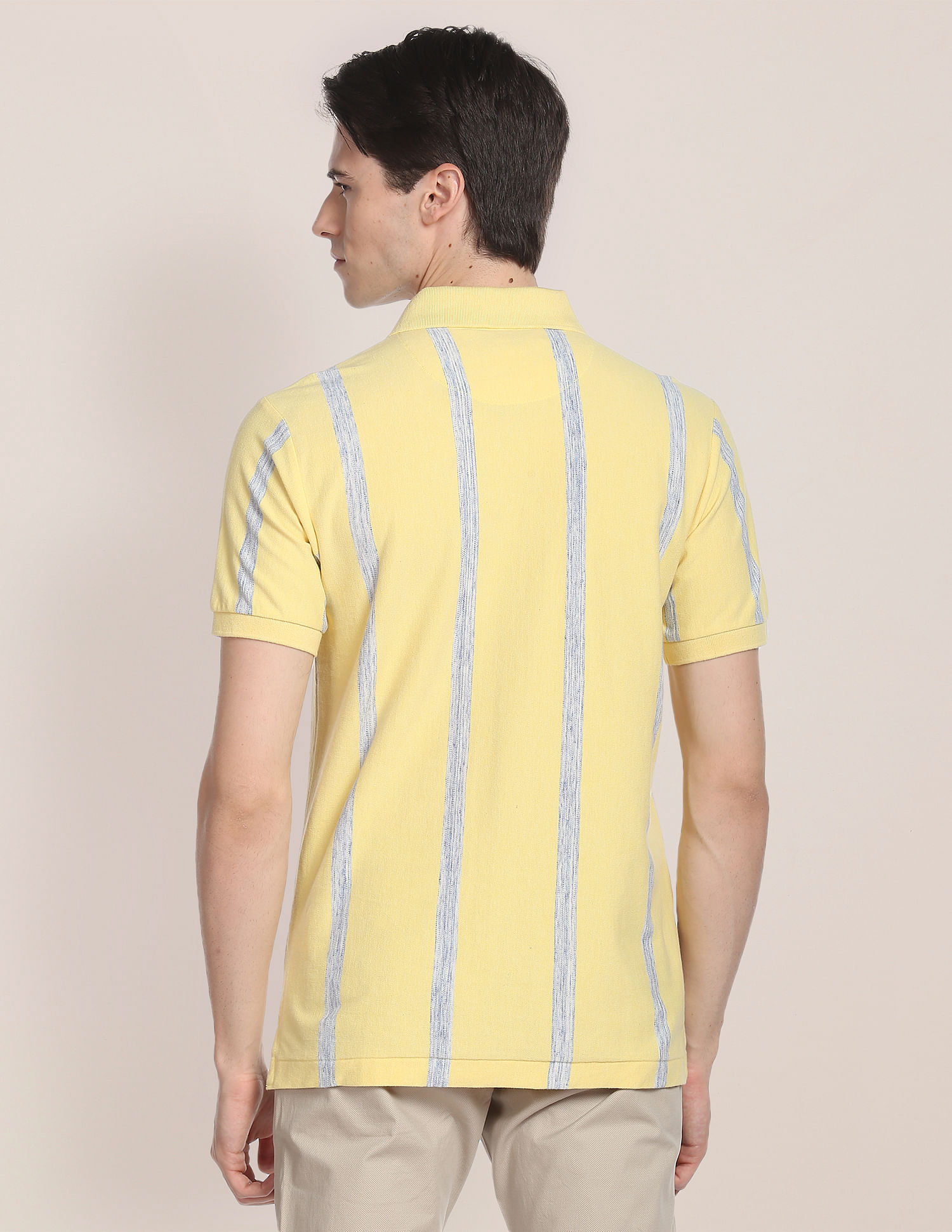 U.S. Polo Assn. Vertical Stripe Birdseye Polo Shirt