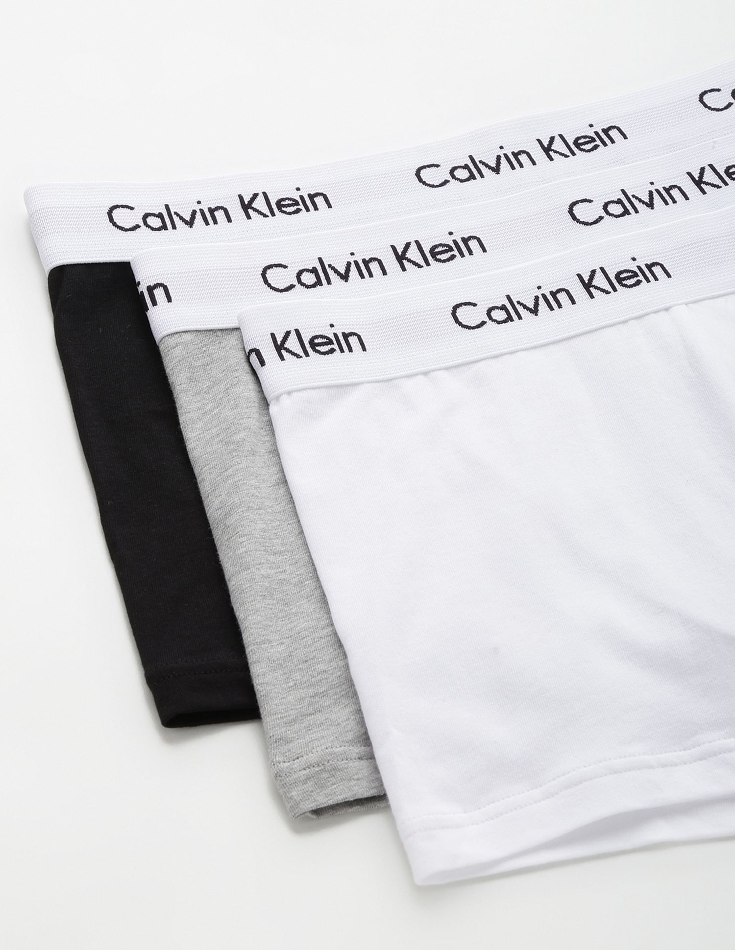 Calvin Klein Underwear Low Rise Solid Trunks - Pack Of 3