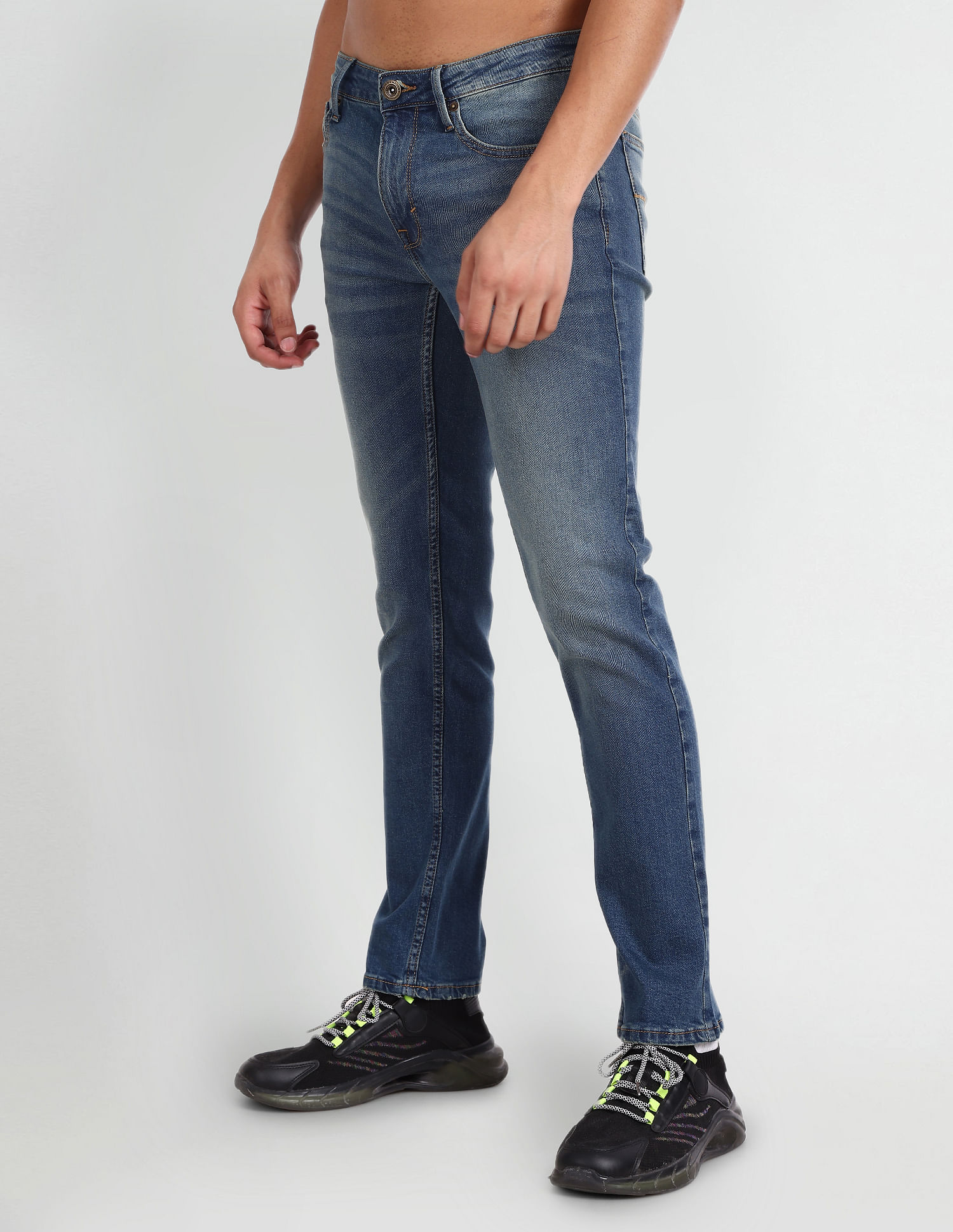 Flying Machine Michael Slim Tapered Whiskered Jeans