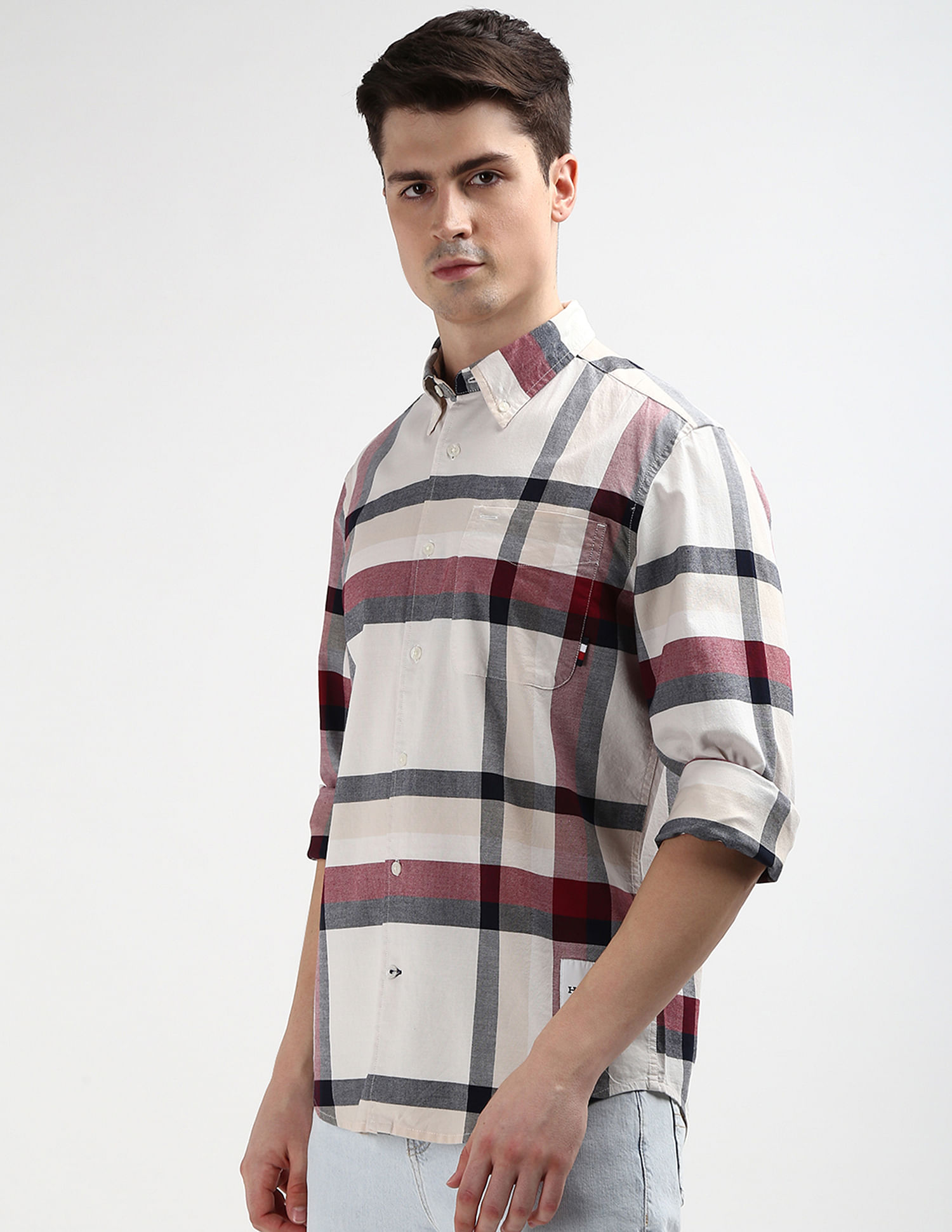 Buy Tommy Hilfiger Placed Global Check Shirt - NNNOW.com