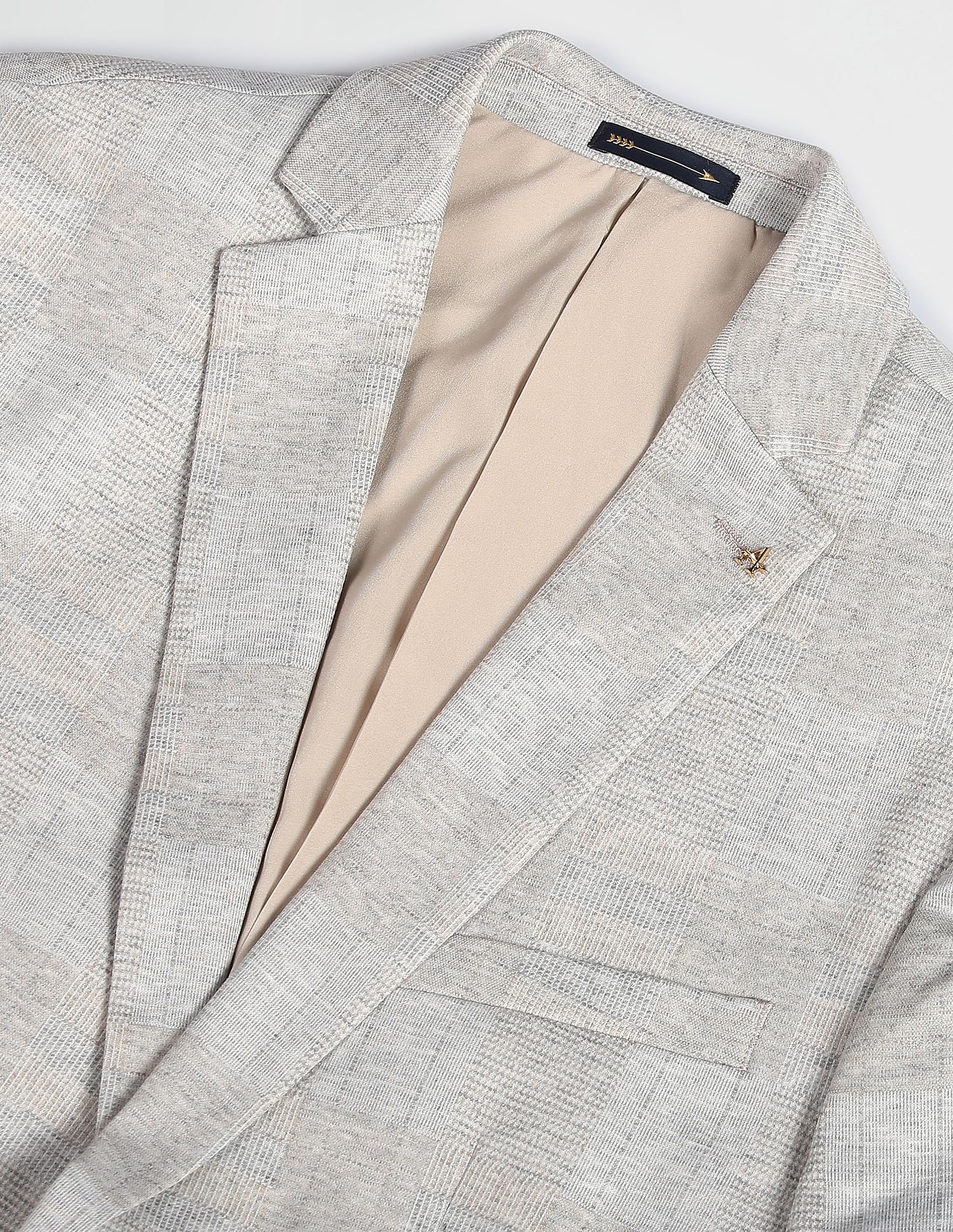Arrow Glen Check Slim Fit Knit Blazer