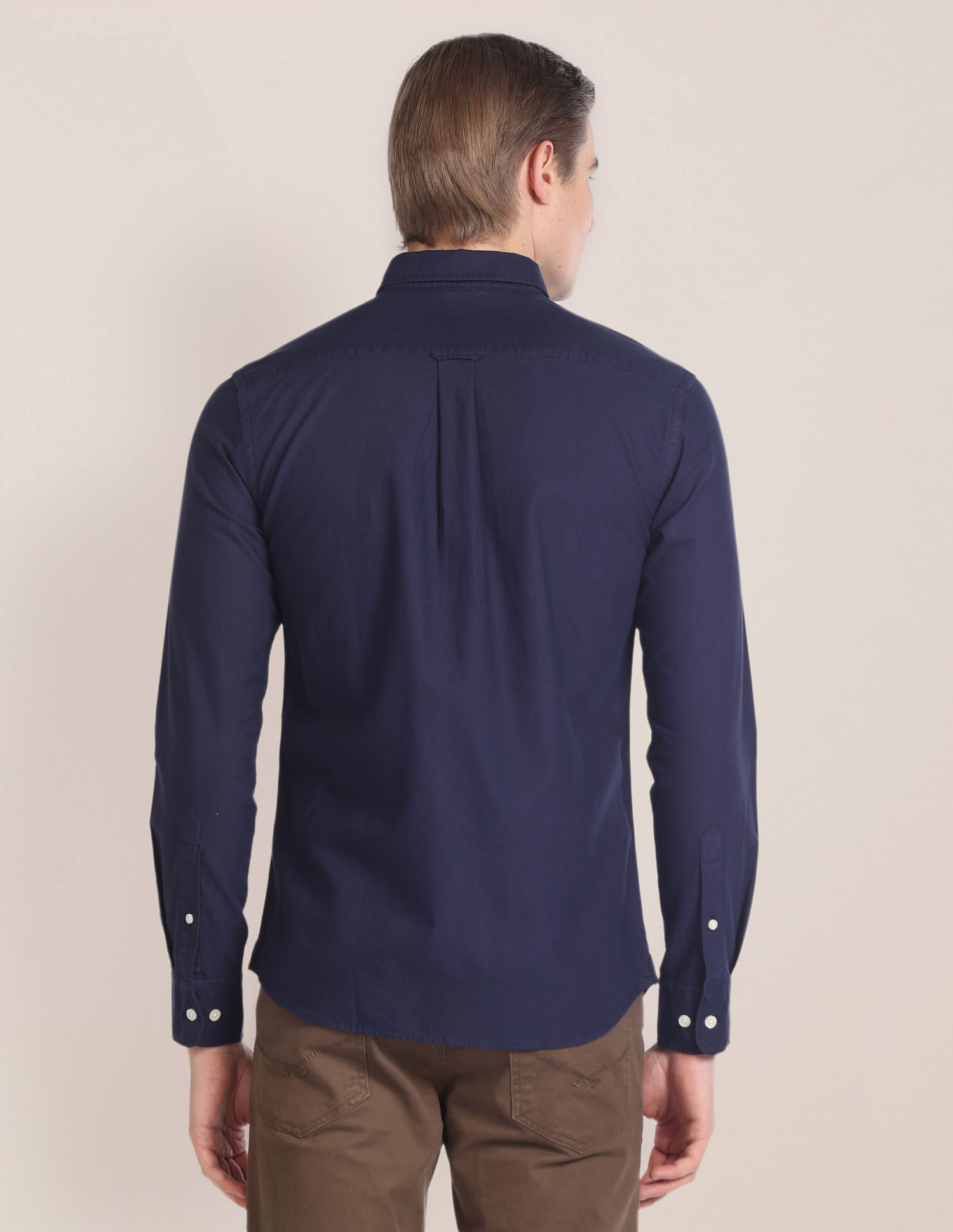 U.S. Polo Assn. Solid Dobby Tailored Shirt