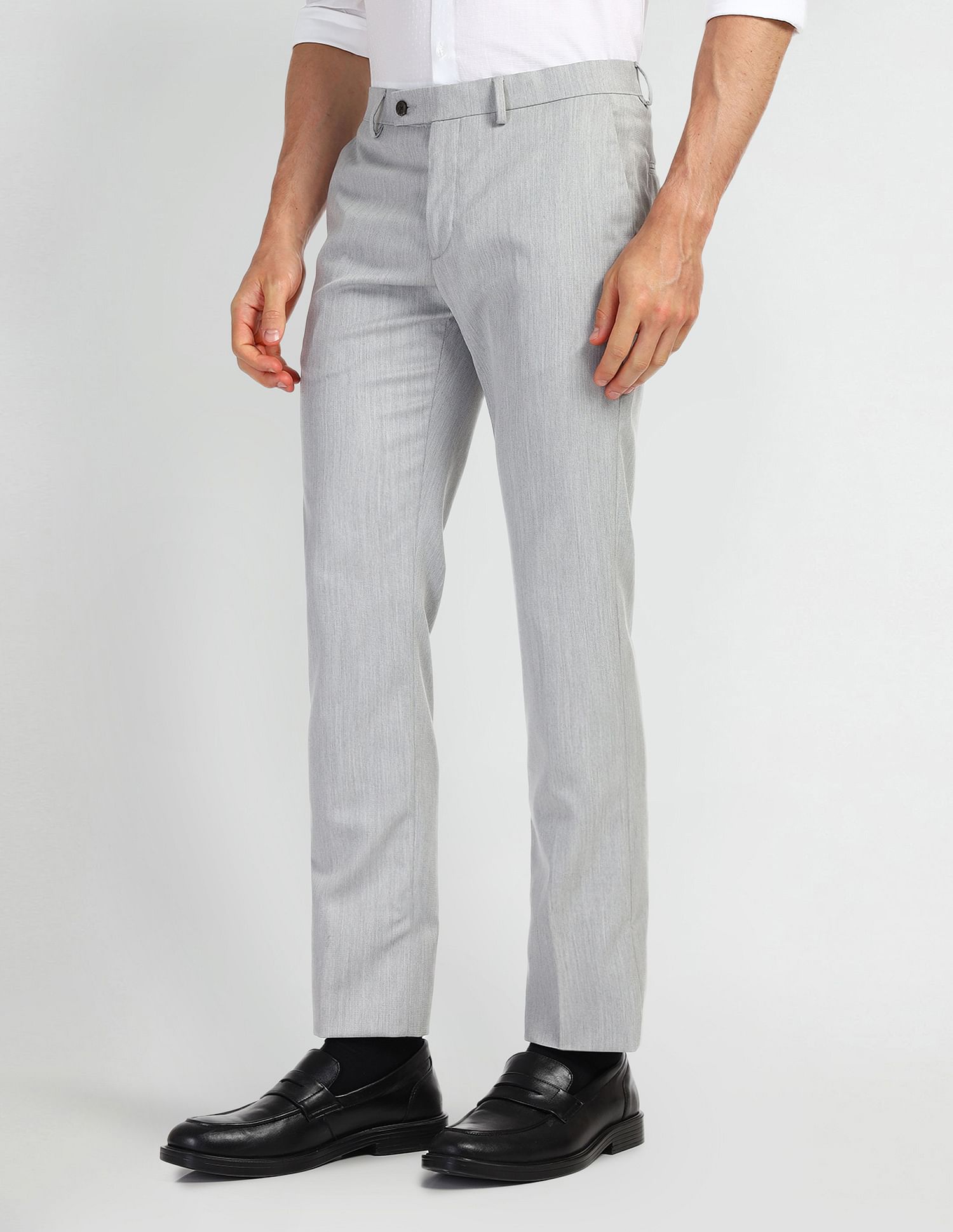 Arrow Mid Rise Carson Tapered Fit Trousers