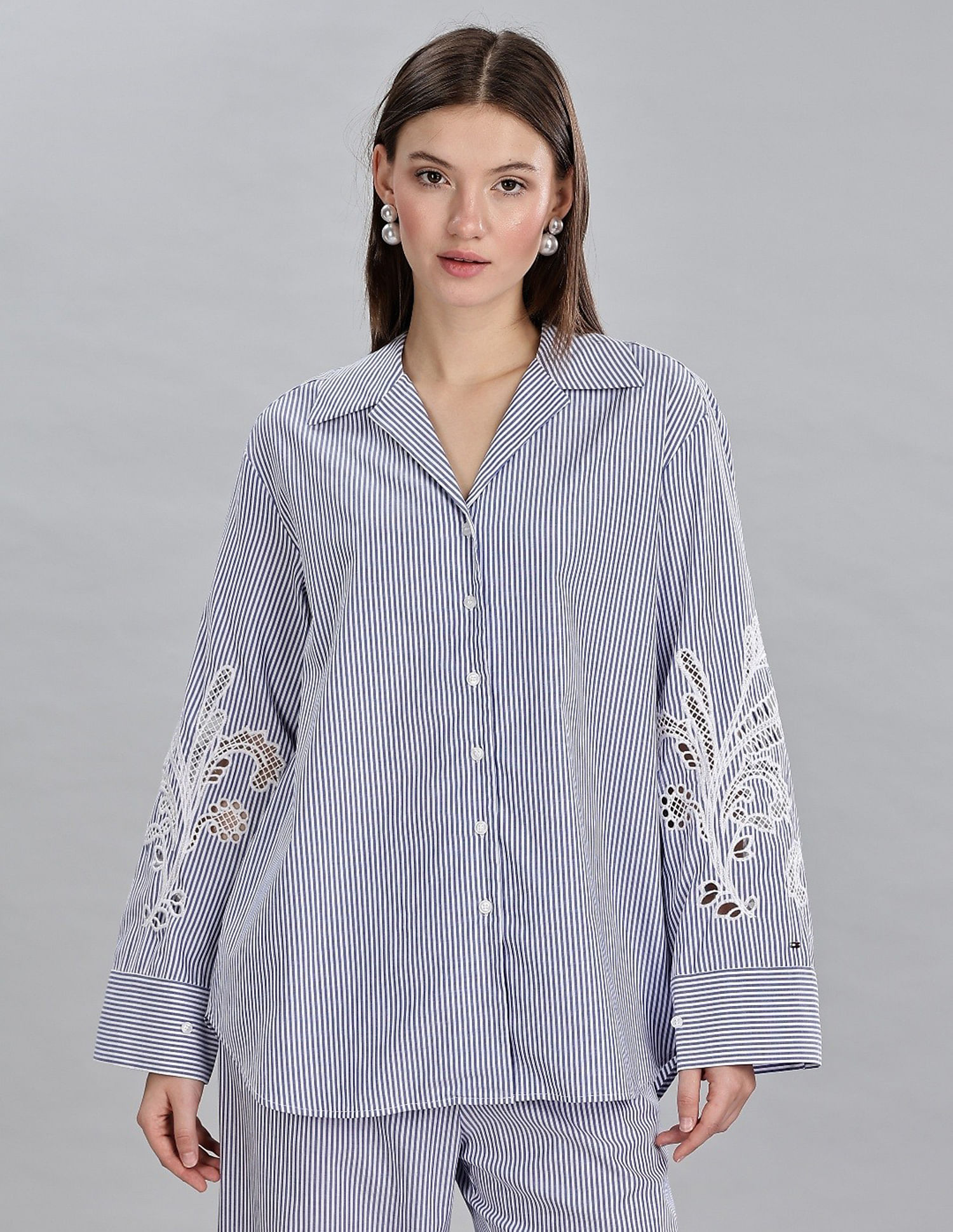 Tommy Hilfiger Striped Relaxed-Fit Cotton Shirt