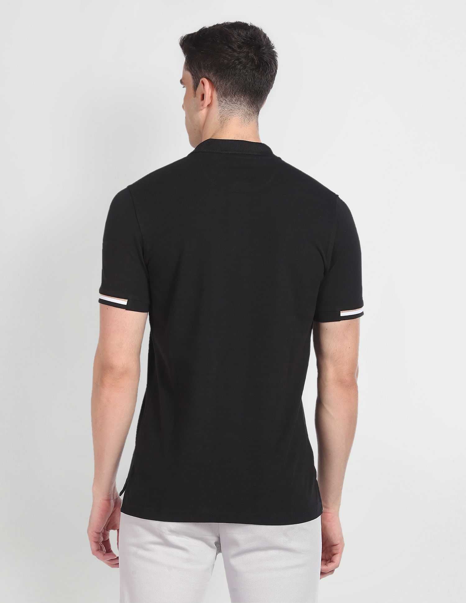 Arrow Sports Solid Cotton Polo Shirt