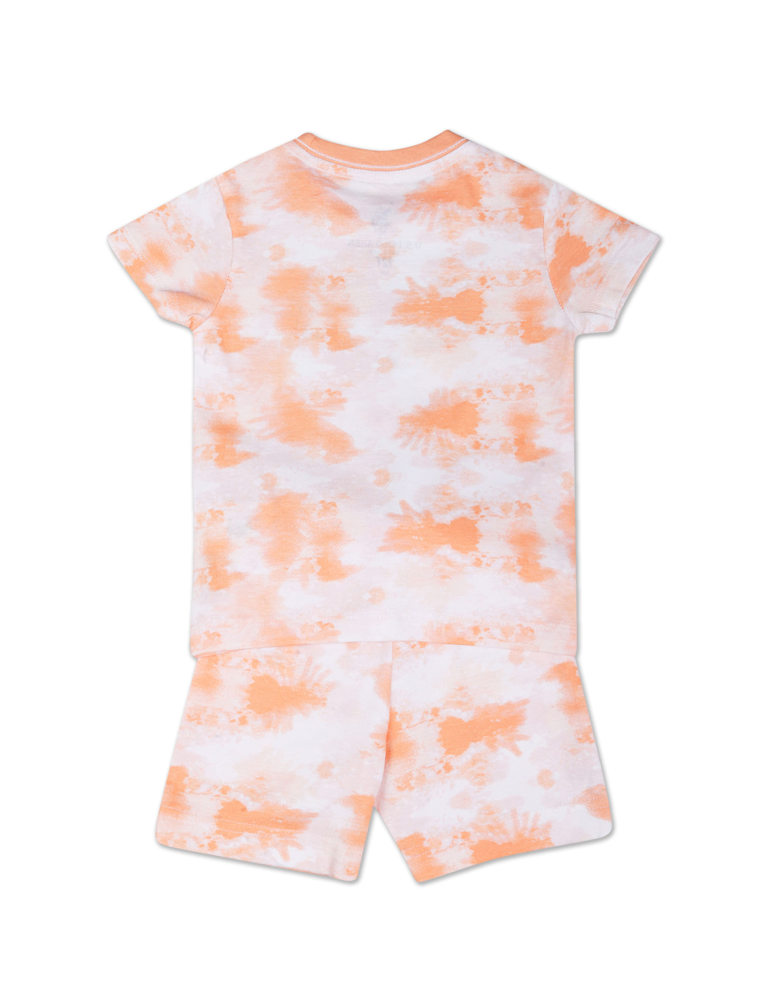 U.S. Polo Assn. Kids Boys Coral Abstract Print Set