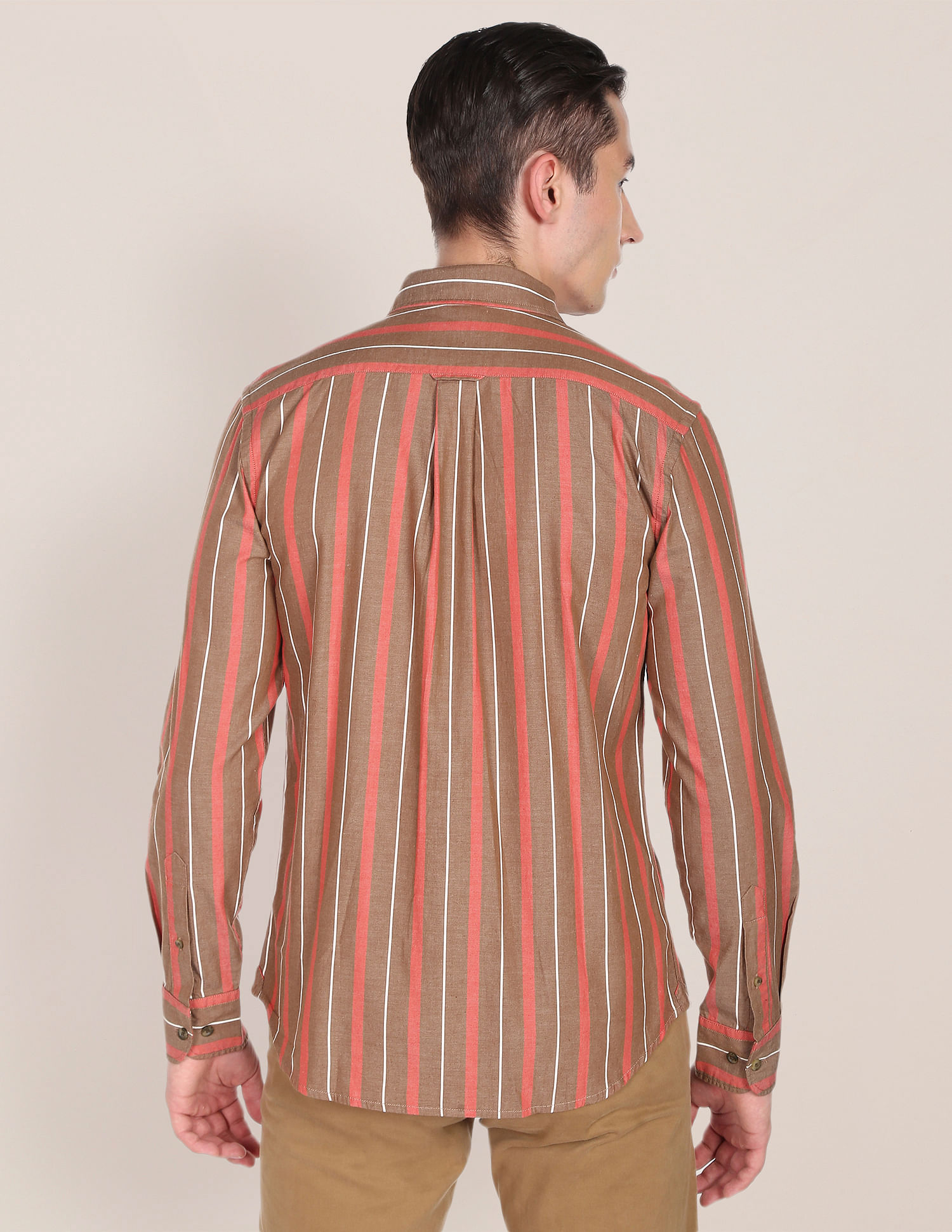 U.S. Polo Assn. Vertical Stripe Premium Cotton Casual Shirt