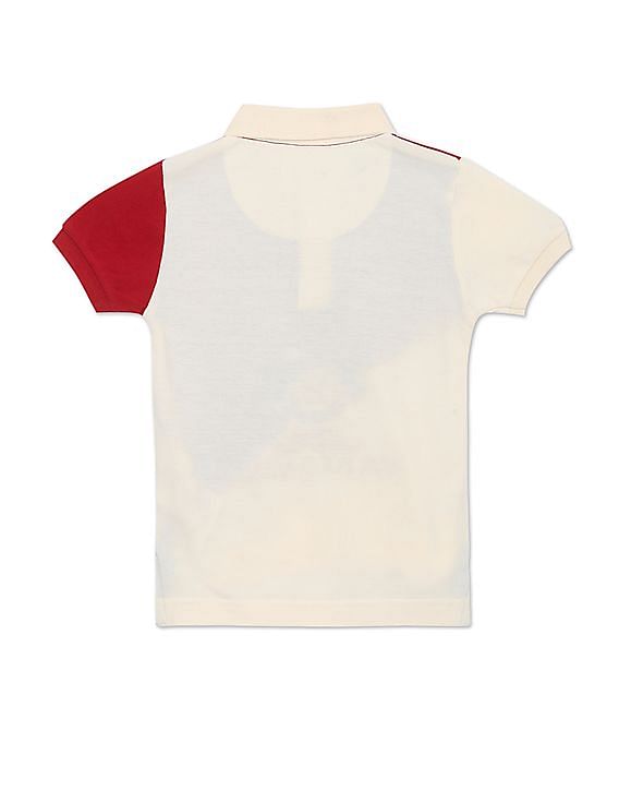 U.S. Polo Assn. Kids Cotton Colour Block Polo Shirt