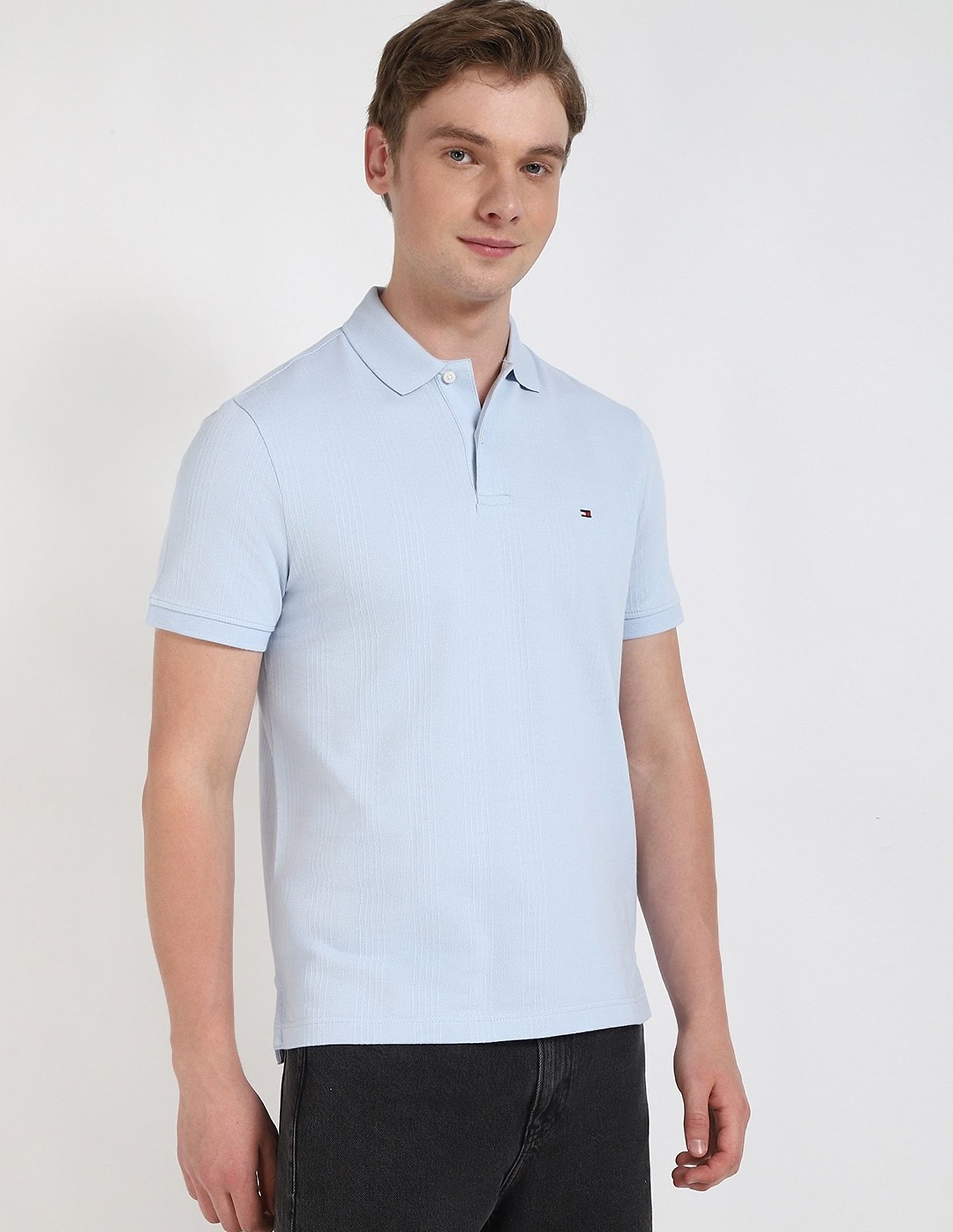 Tommy Hilfiger Striped Regular-Fit Cotton Polo Shirt