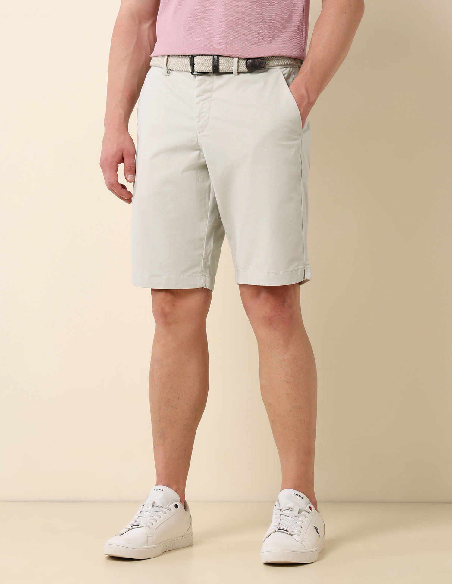 U.S. Polo Assn. Mid Rise Twill Chino Shorts