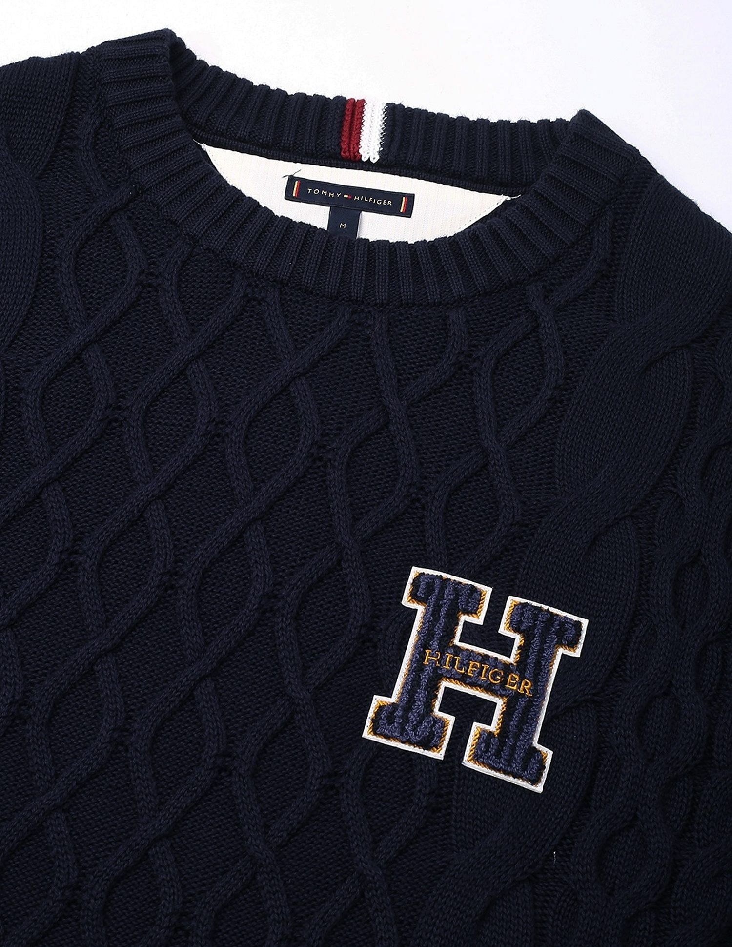 Tommy Hilfiger Aop Relaxed-Fit Cotton Sweater