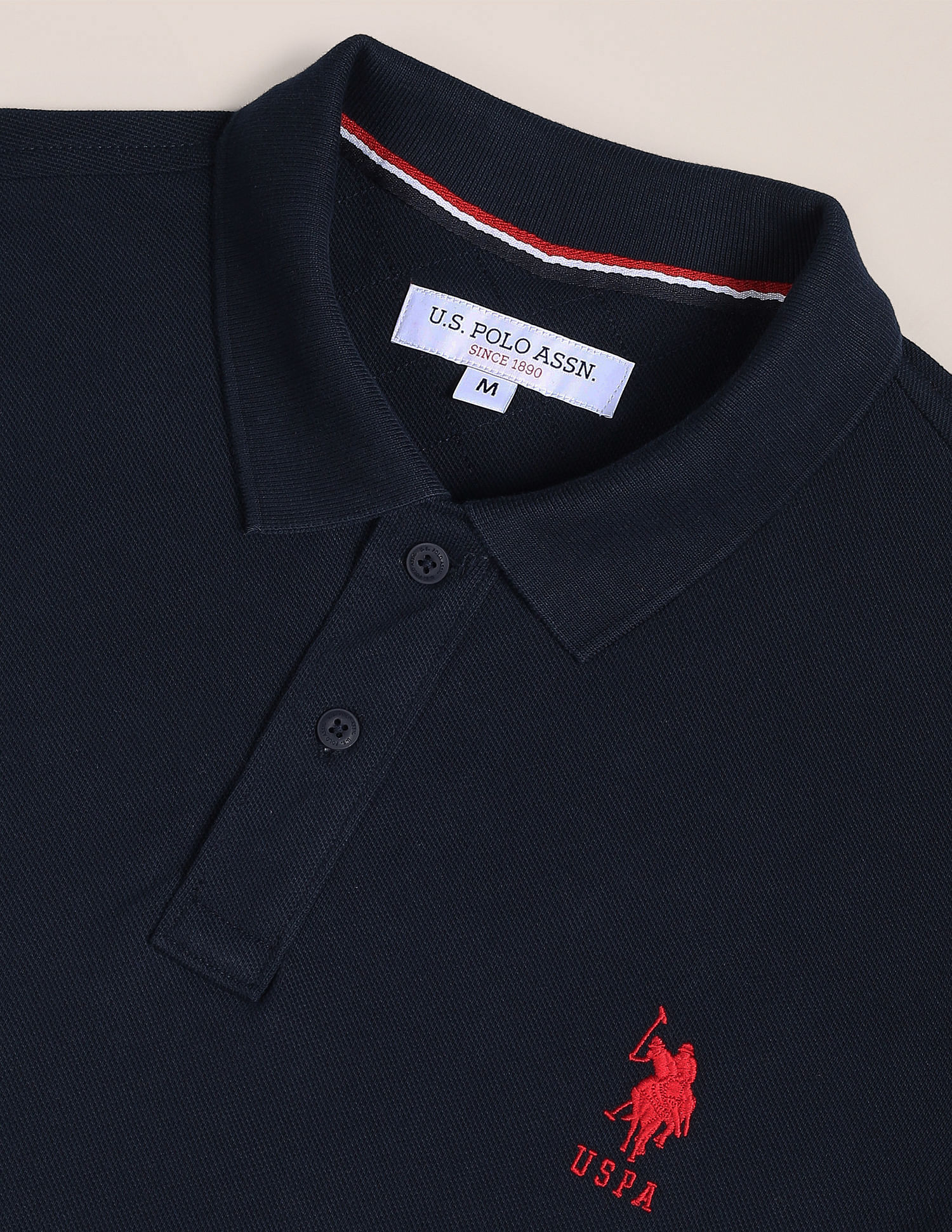 U.S. Polo Assn. Embroidered Cotton Polo Shirt
