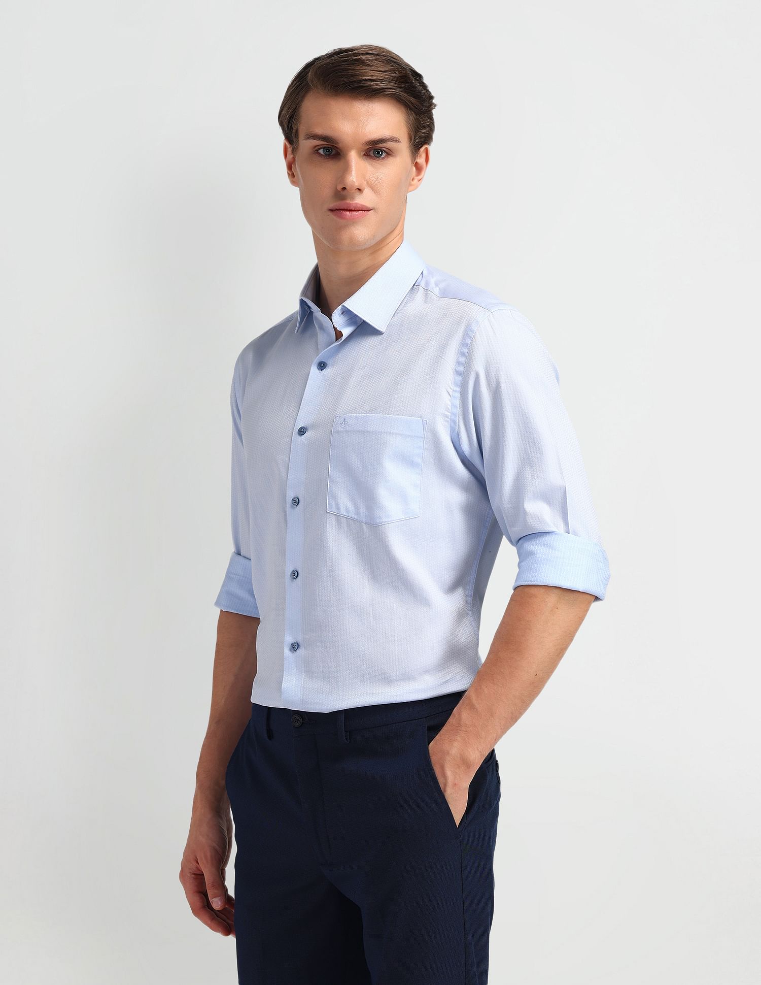 Arrow Liberty Classic Fit  Textured Shirt