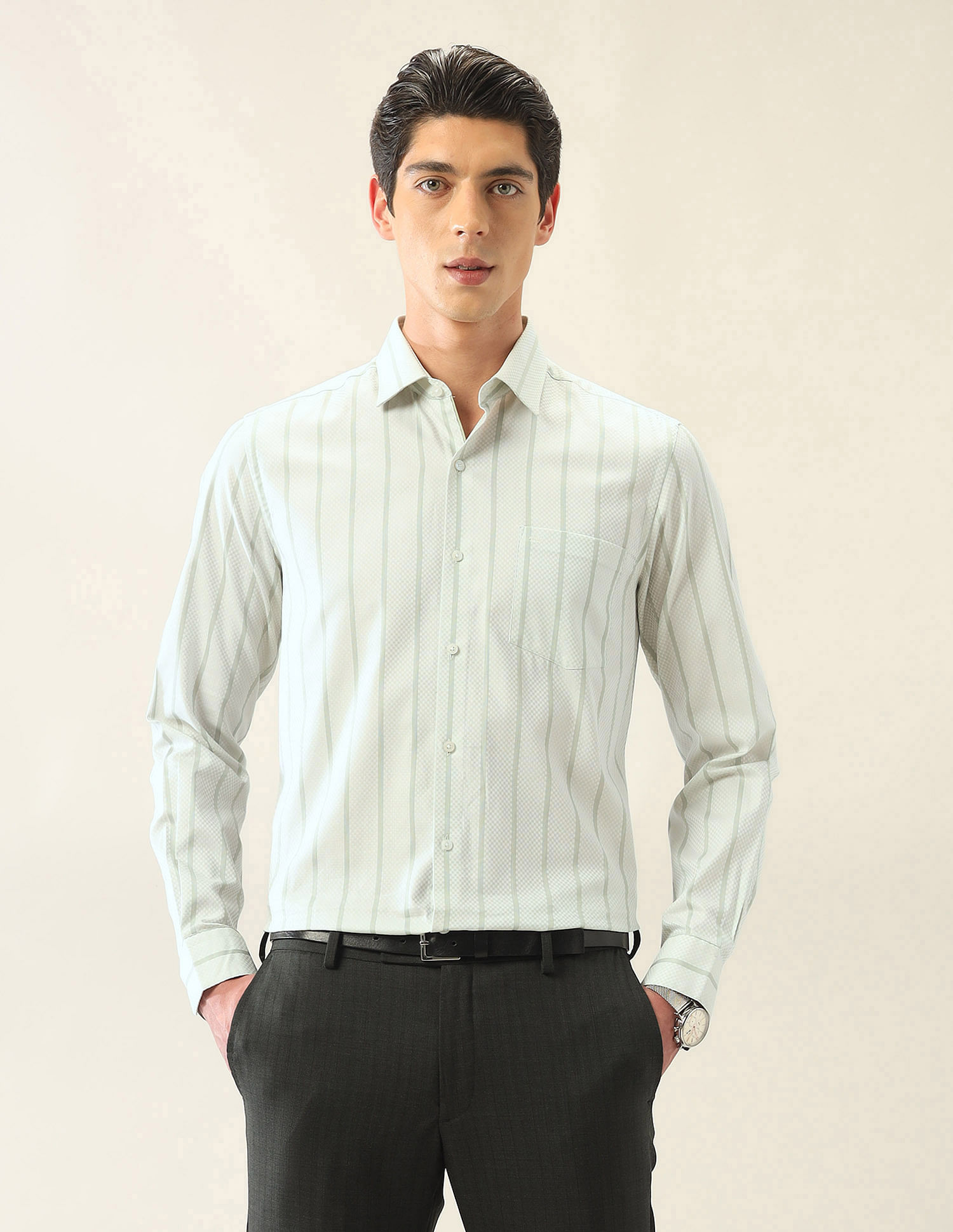 Arrow Vertical Striped Ceremonial Shirt