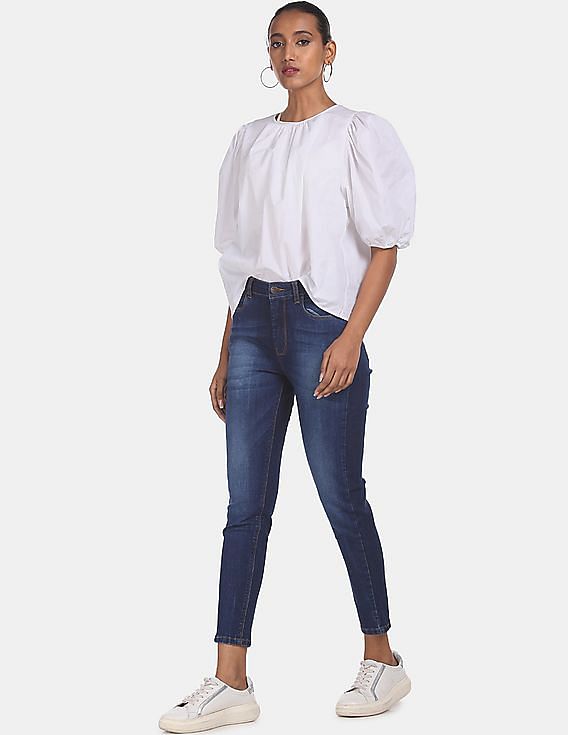 Flying Machine Women High Rise Veronica Skinny Fit Jeans