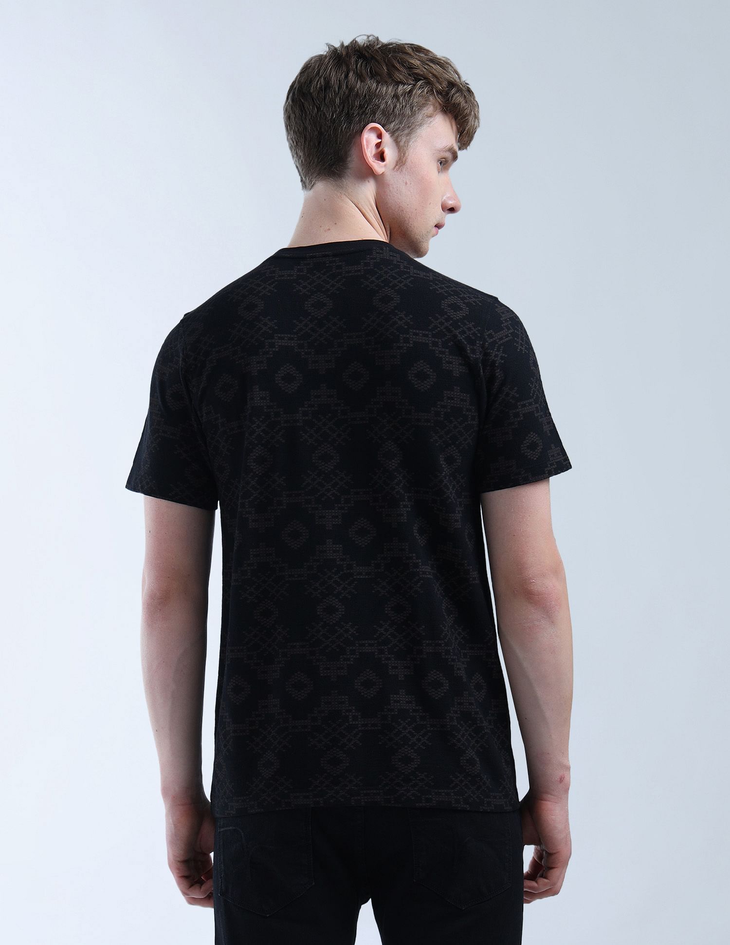Flying Machine Geometric Printed Essentials T-Shirt