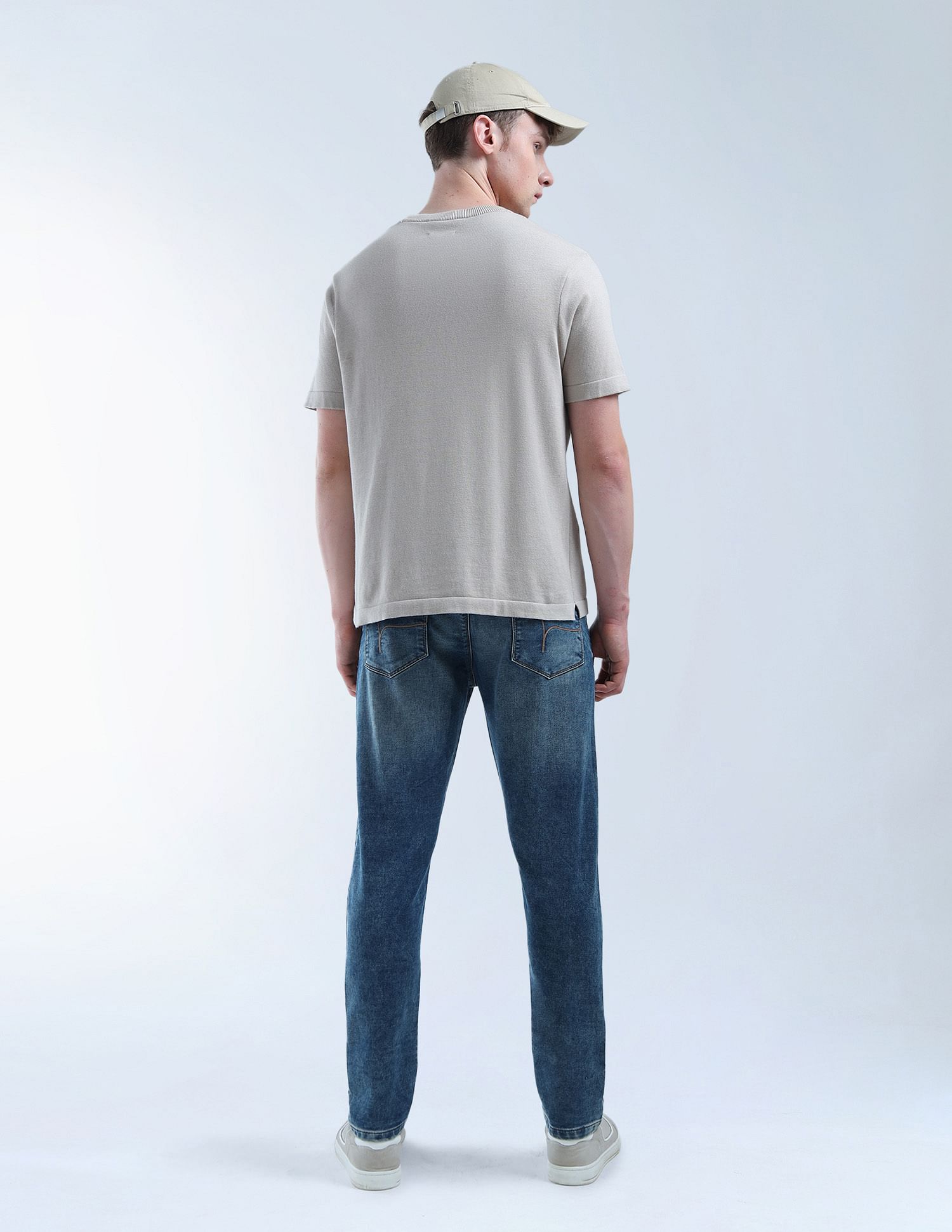 Flying Machine Slash Slim Tapered Fit Flex Knit Max Jeans