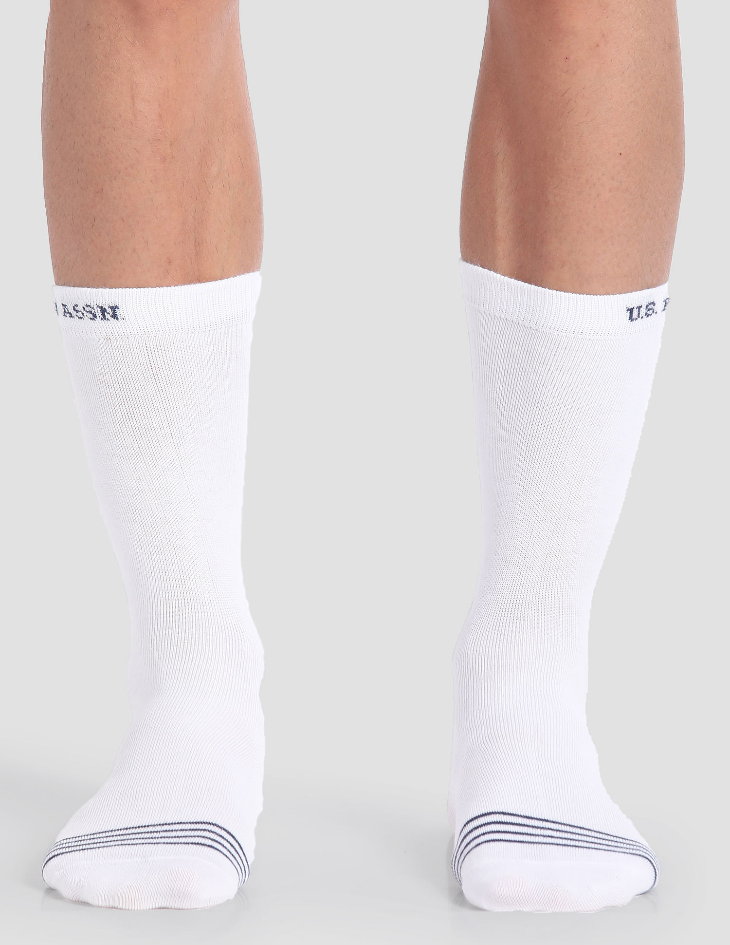 USPA Innerwear Cotton Polyamide Elastane I647 Socks - Pack Of 3