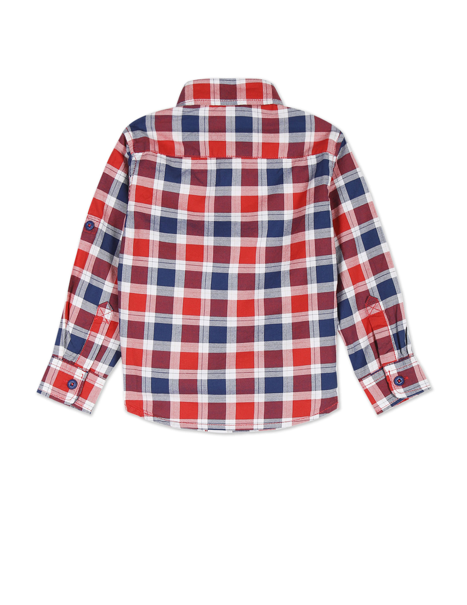 U.S. Polo Assn. Kids Boys Pure Cotton Buffalo Check Shirt