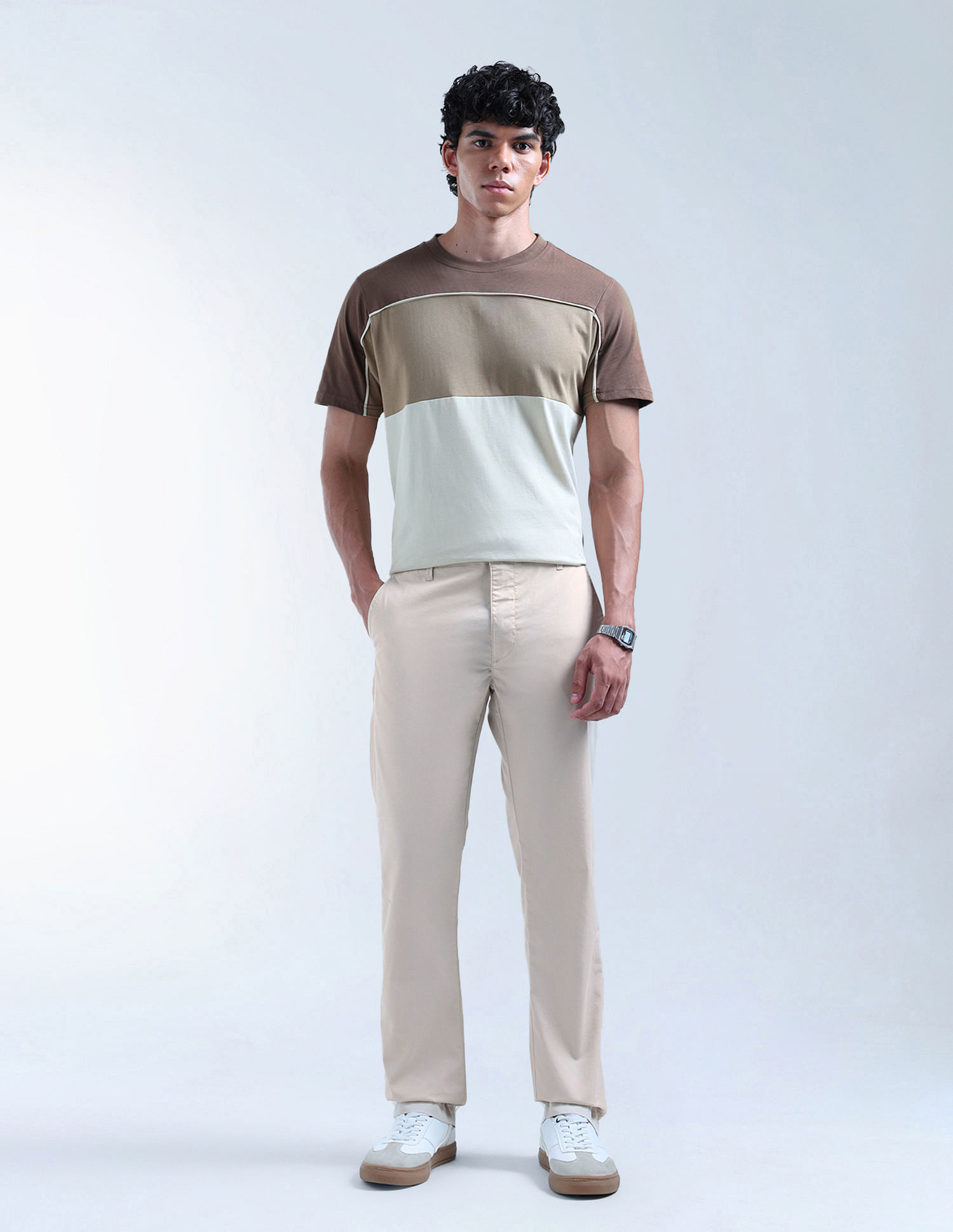 Flying Machine F-Jango Straight Fit Dobby Trousers