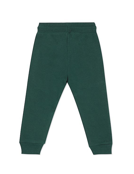 U.S. Polo Assn. Kids Elasticised Waist Solid Track Pants