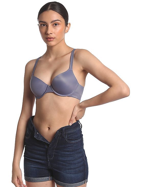 Buy Calvin Klein Underwear Women Purple Adjustable Strap Solid