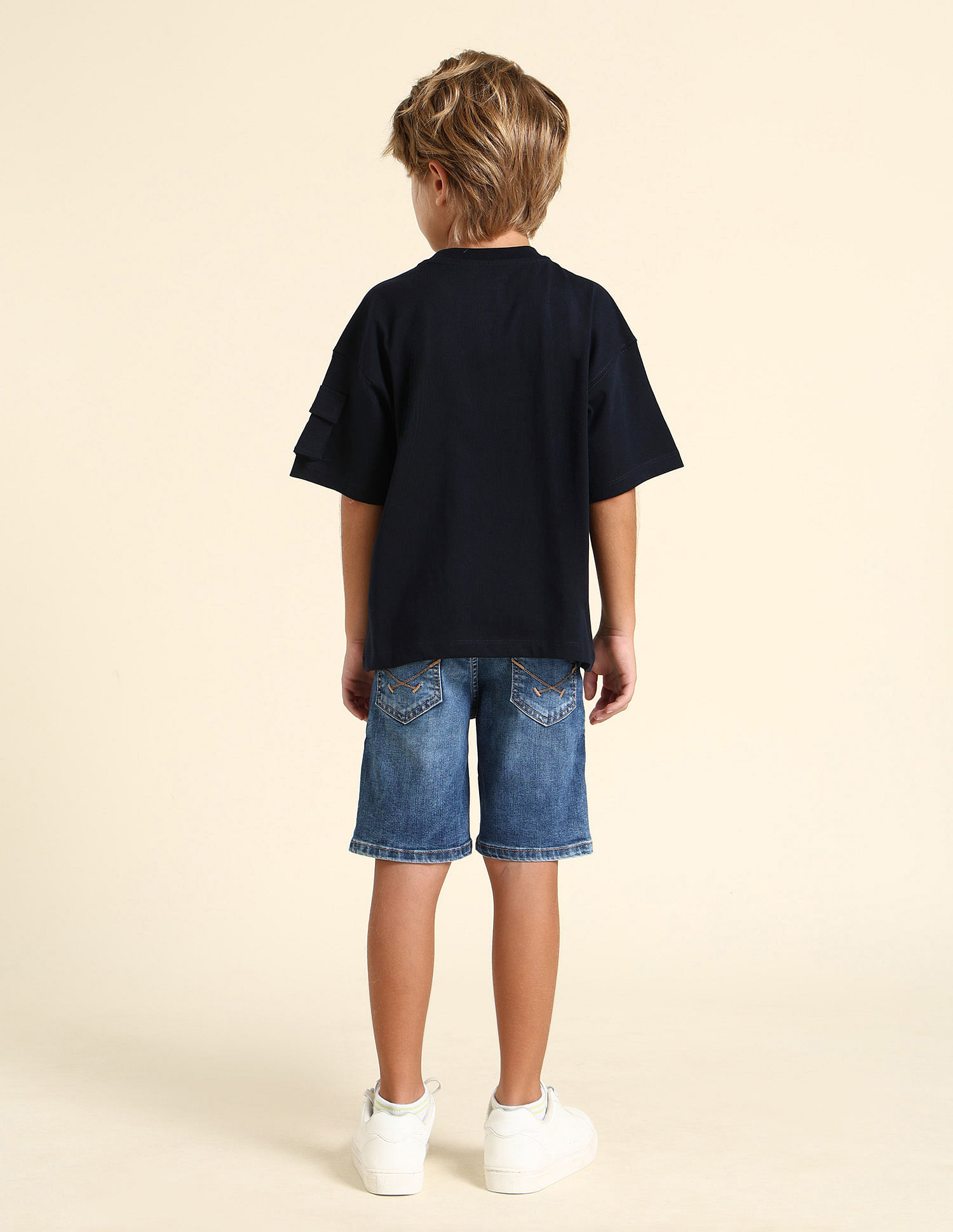 U.S. Polo Assn. Kids Boys Regular Fit Solid T-Shirt