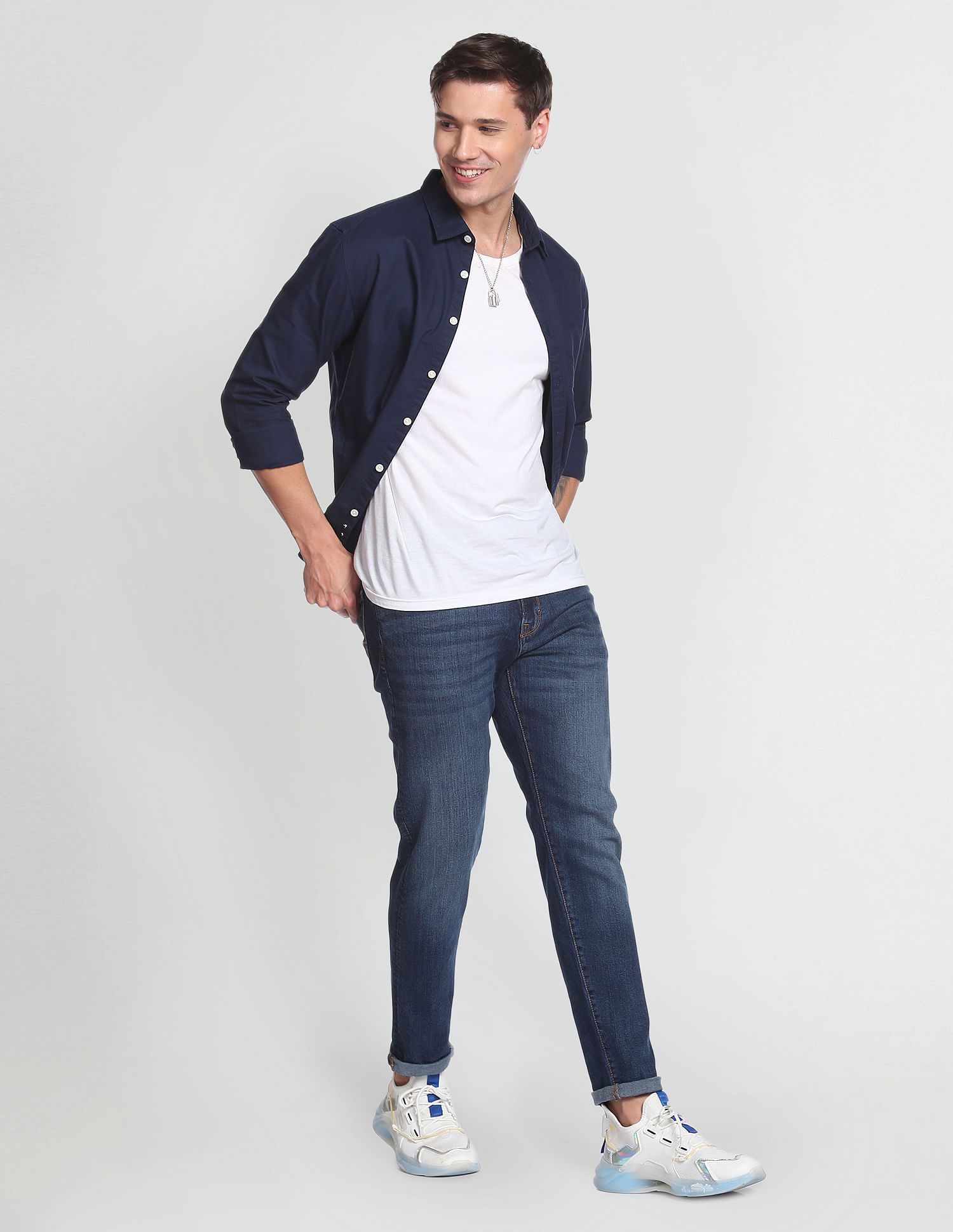 Flying Machine Slim Tapered Stone Wash Jeans