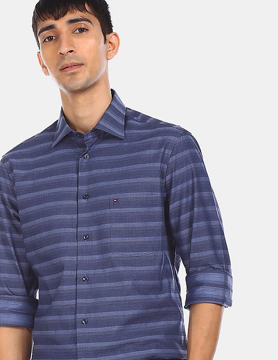 tommy hilfiger horizontal striped shirt