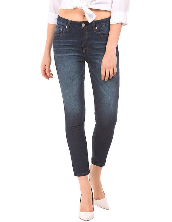 Buy Aeropostale High Rise Ankle Length Jeans