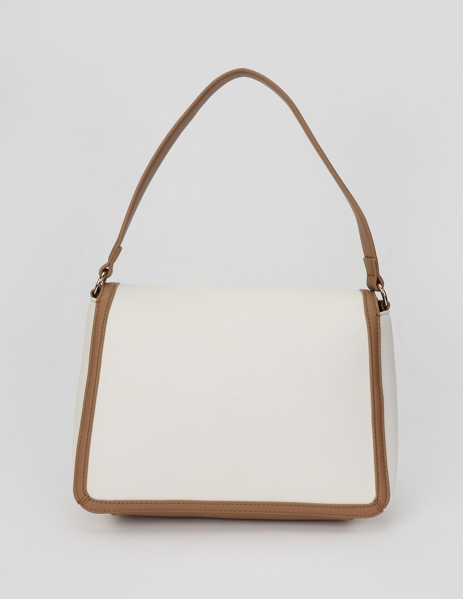 Tommy Hilfiger Solid Brown Pu Sling Bag