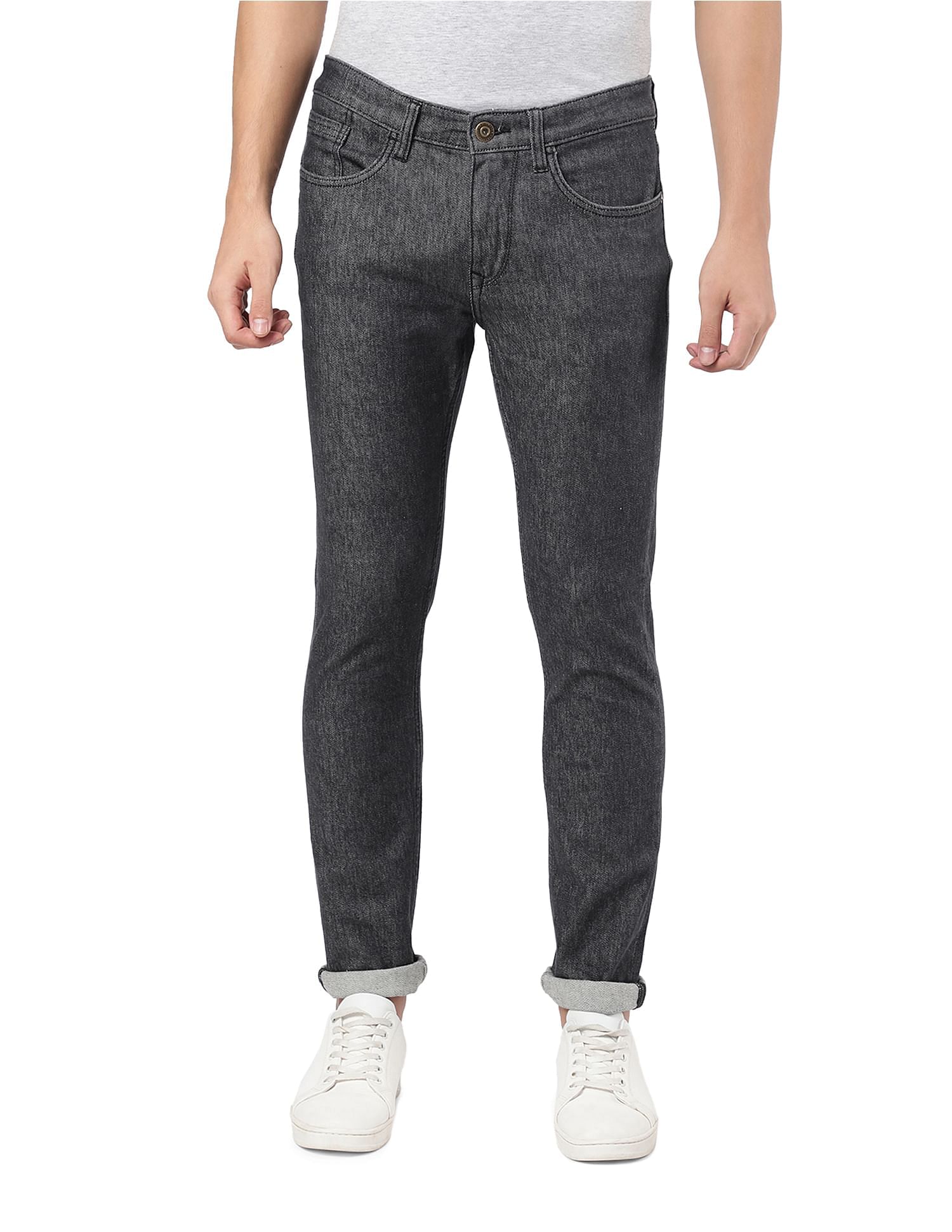 AD by Arvind Slim Fit Rinsed Jeans
