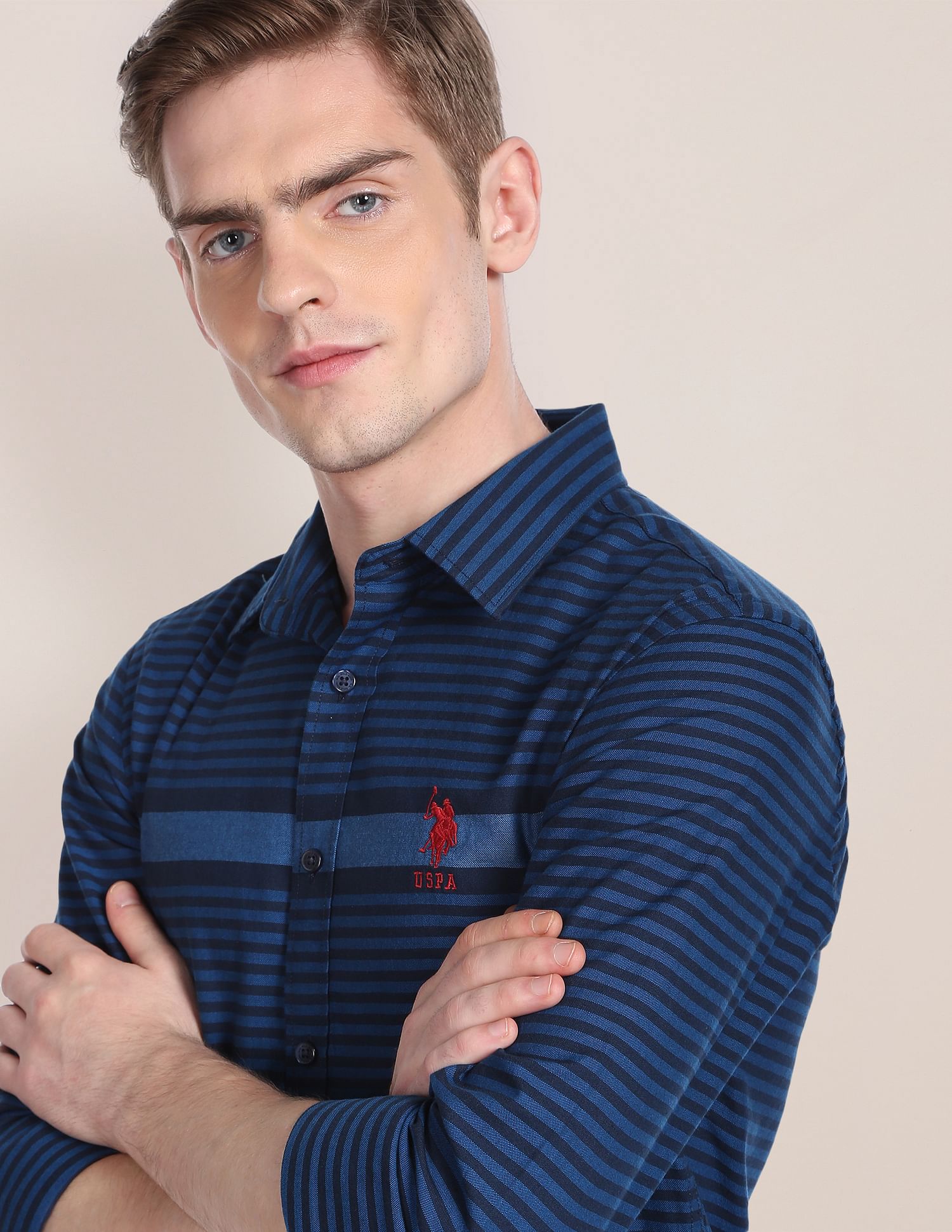 U.S. Polo Assn. Signature Engineered Stripe Oxford Shirt