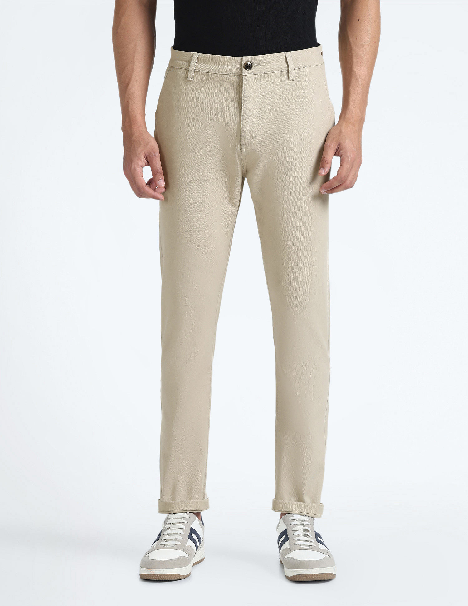 Flying Machine Slash Slim Tapered Fit Twill Chinos