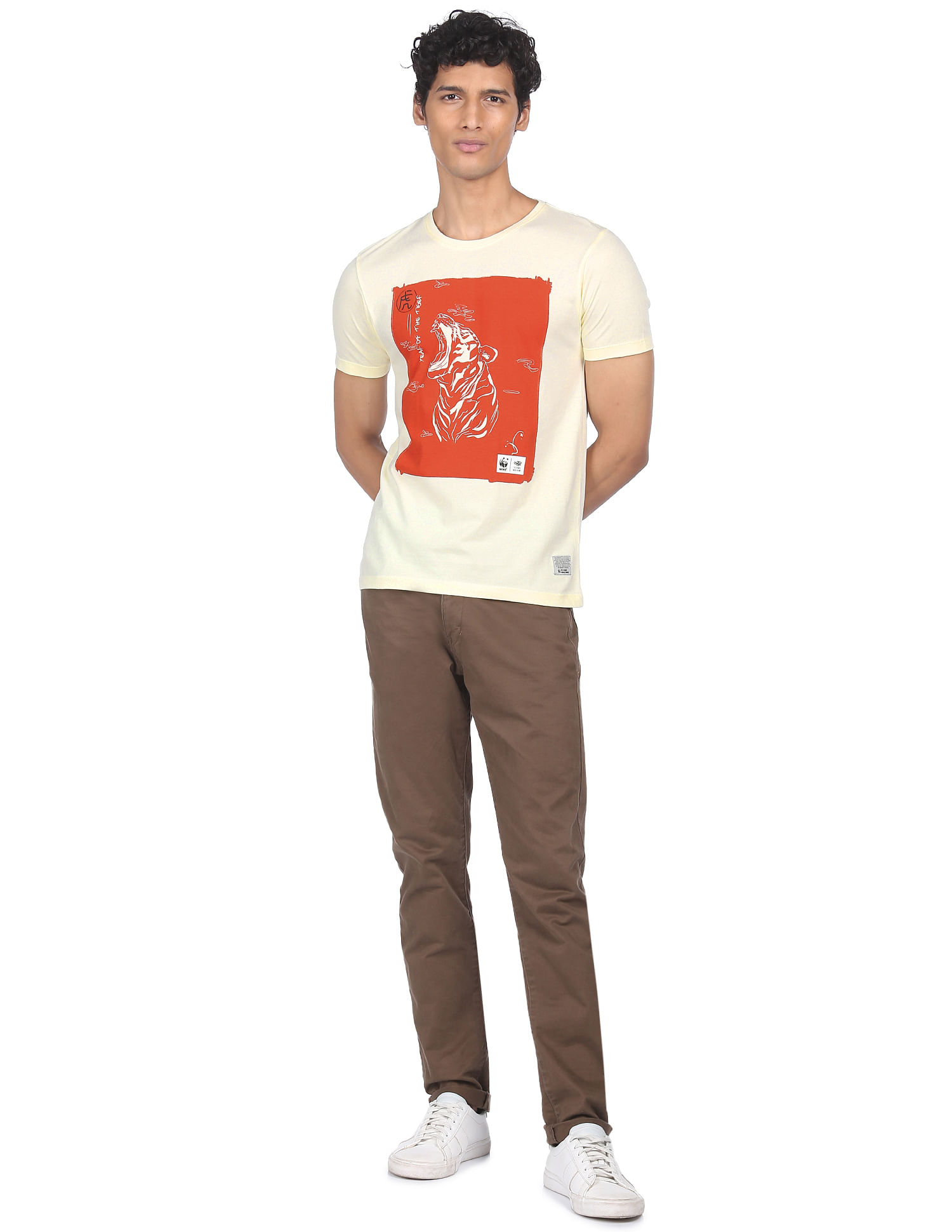 Flying Machine FM X WWF Graphic Print T-Shirt