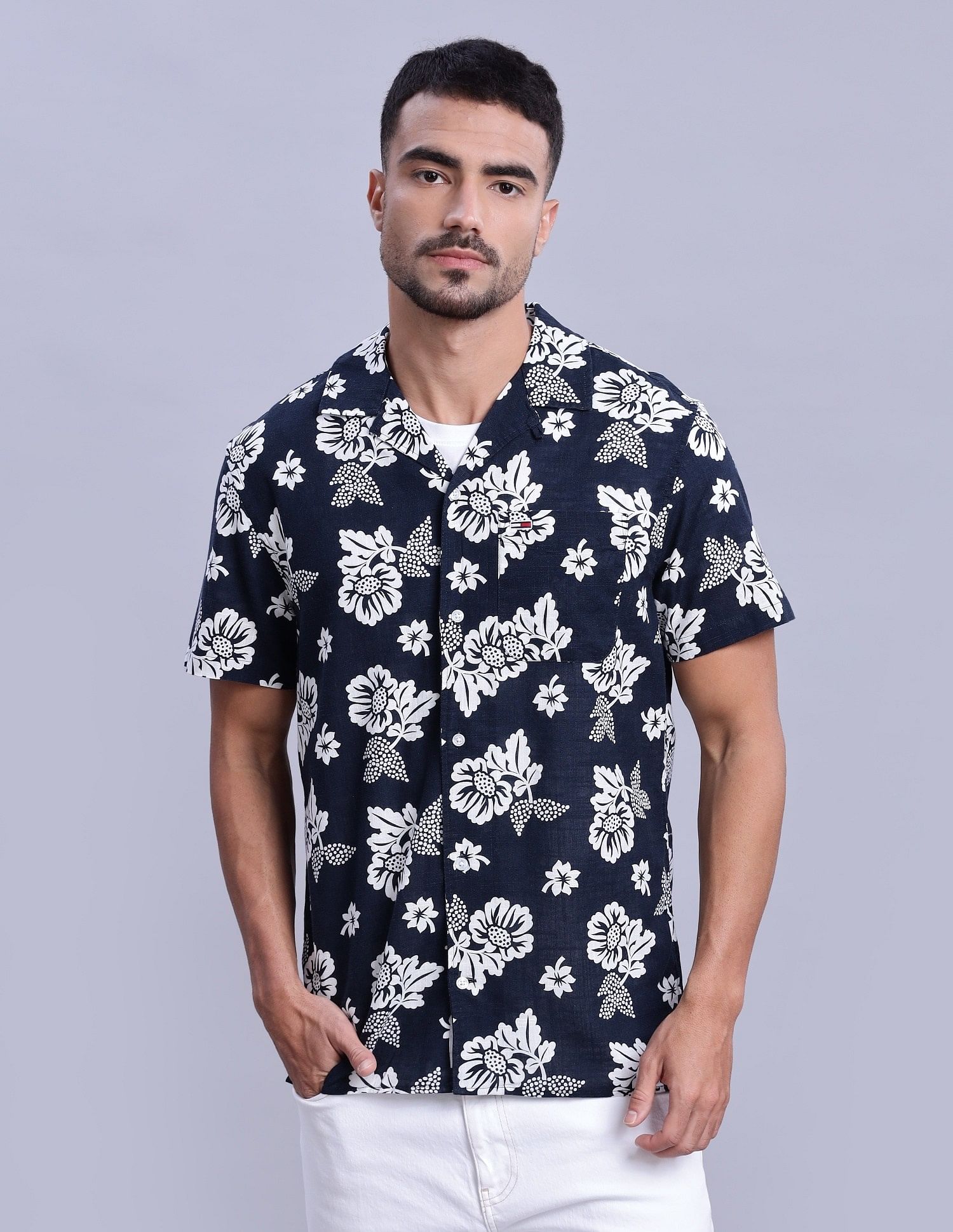Tommy Hilfiger Printed Regular-Fit Woven Shirts