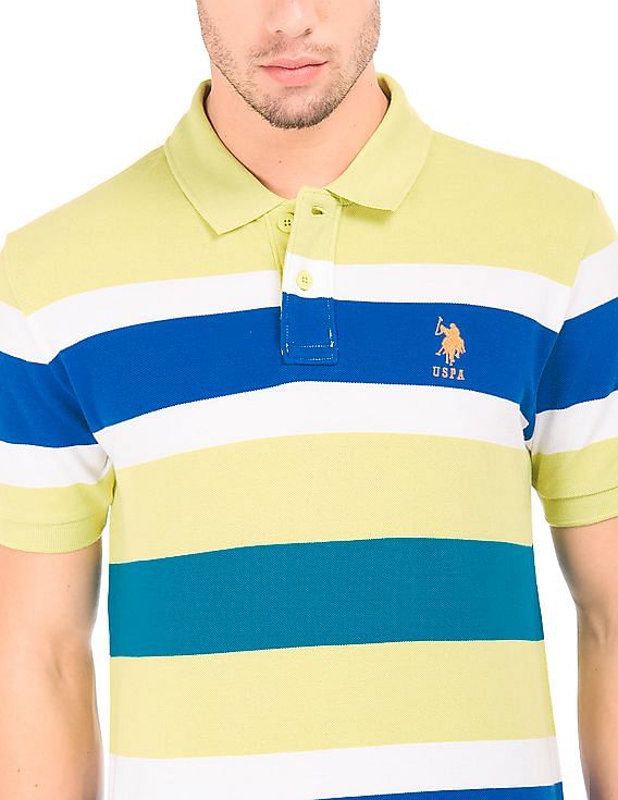 U.S. Polo Assn. Striped Slim Fit Polo Shirt