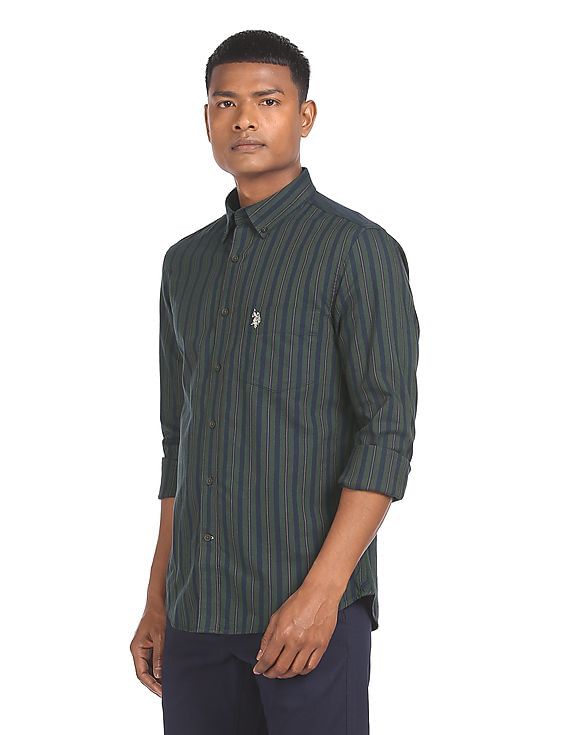U.S. Polo Assn. Button Down Collar Striped Shirt