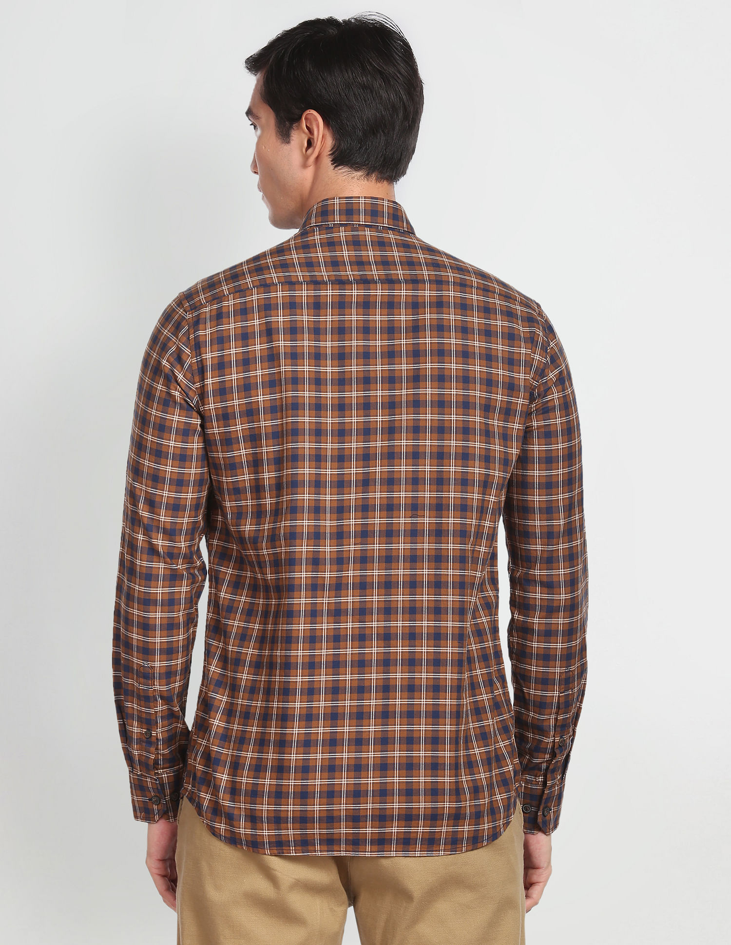 Arrow Sports Cotton Checked Tennis Club Casual Shirt