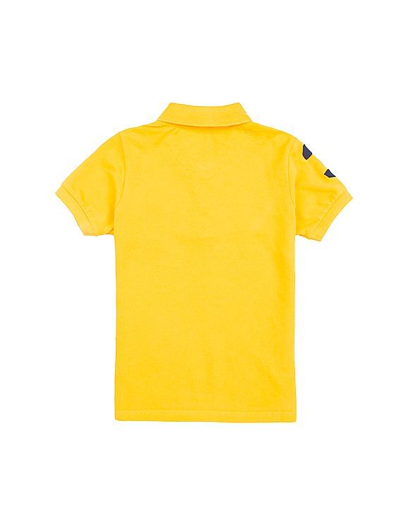 U.S. Polo Assn. Kids Solid Pique Cotton Polo Shirt