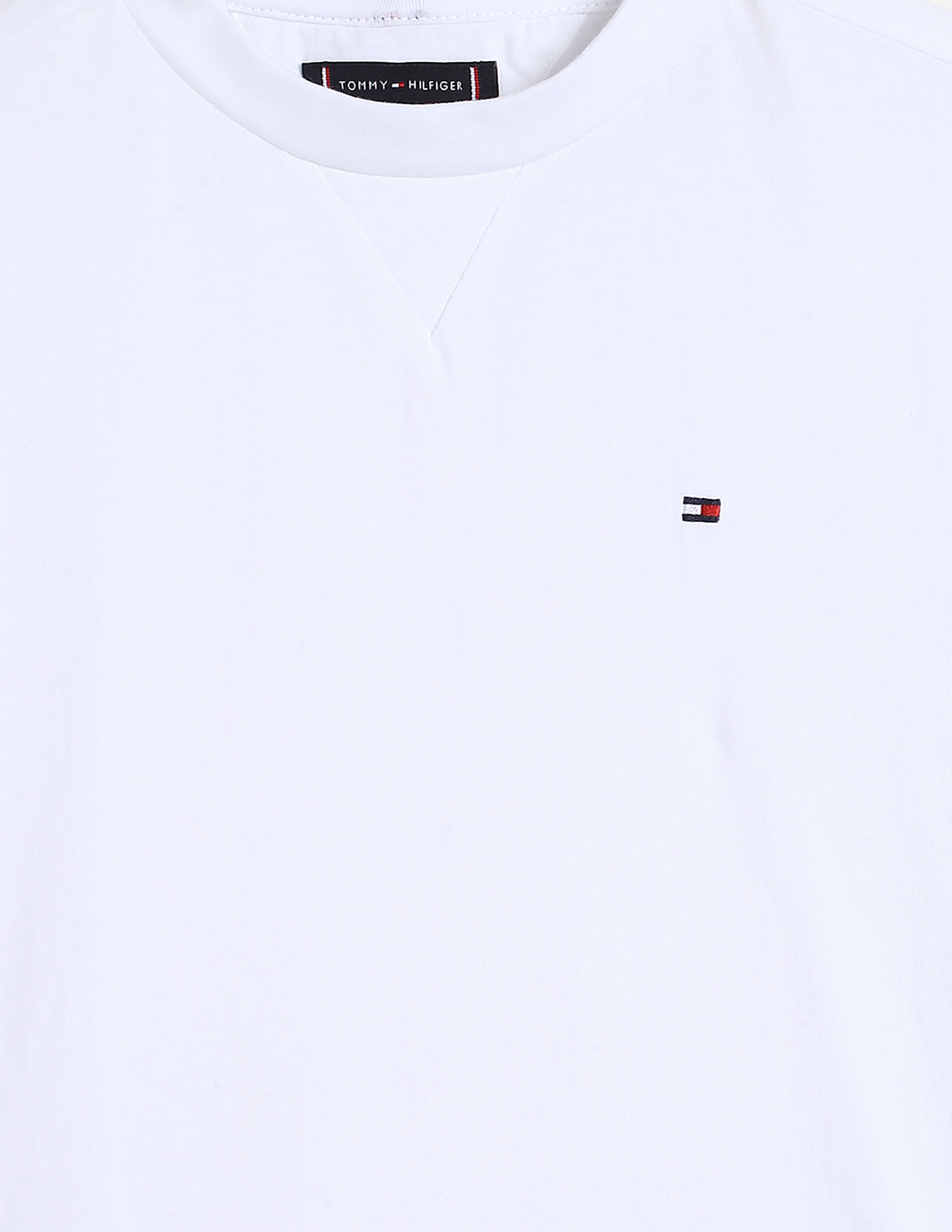 Tommy Hilfiger Kids Boys Solid Relaxed-Fit Cotton T-Shirt