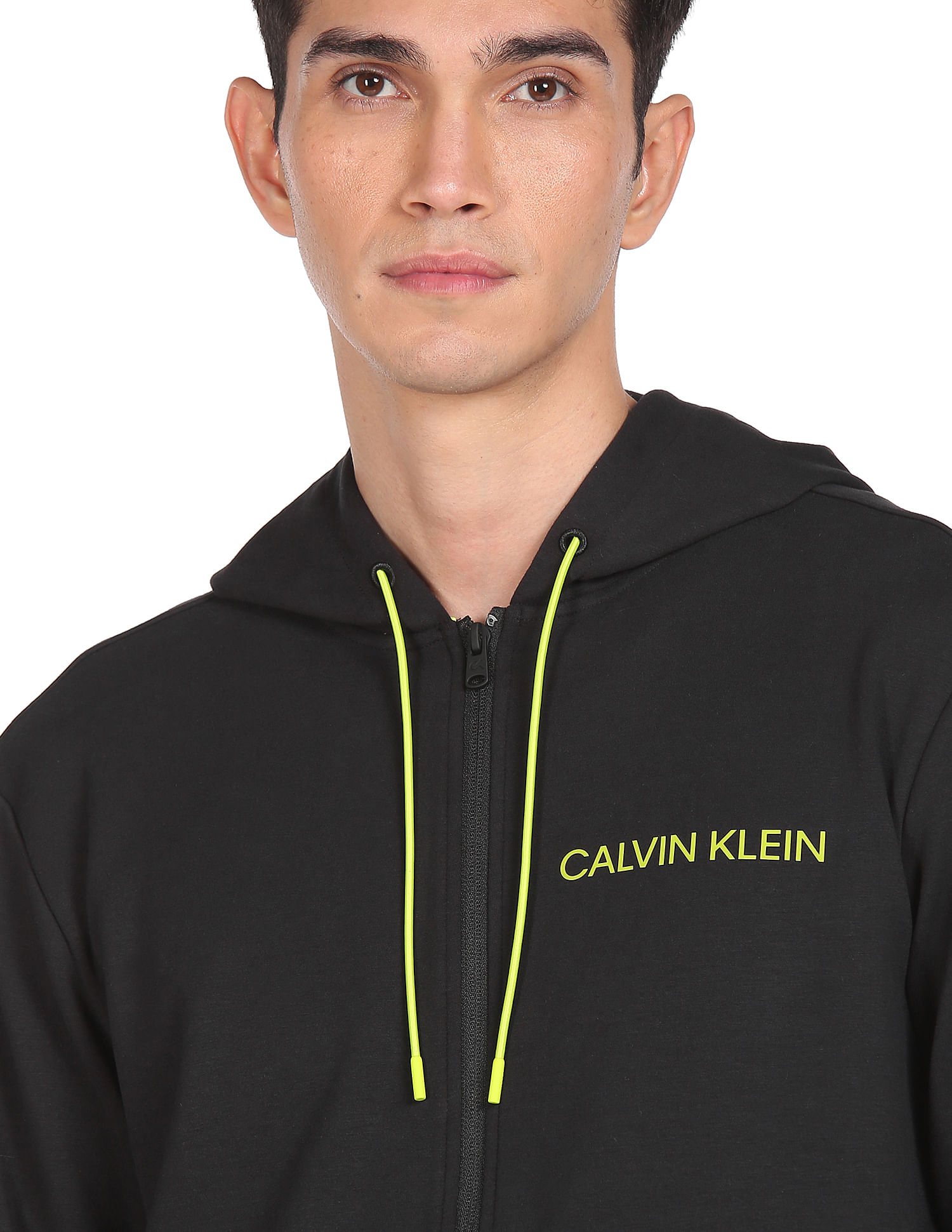 Calvin klein zip fashion up hoodie mens