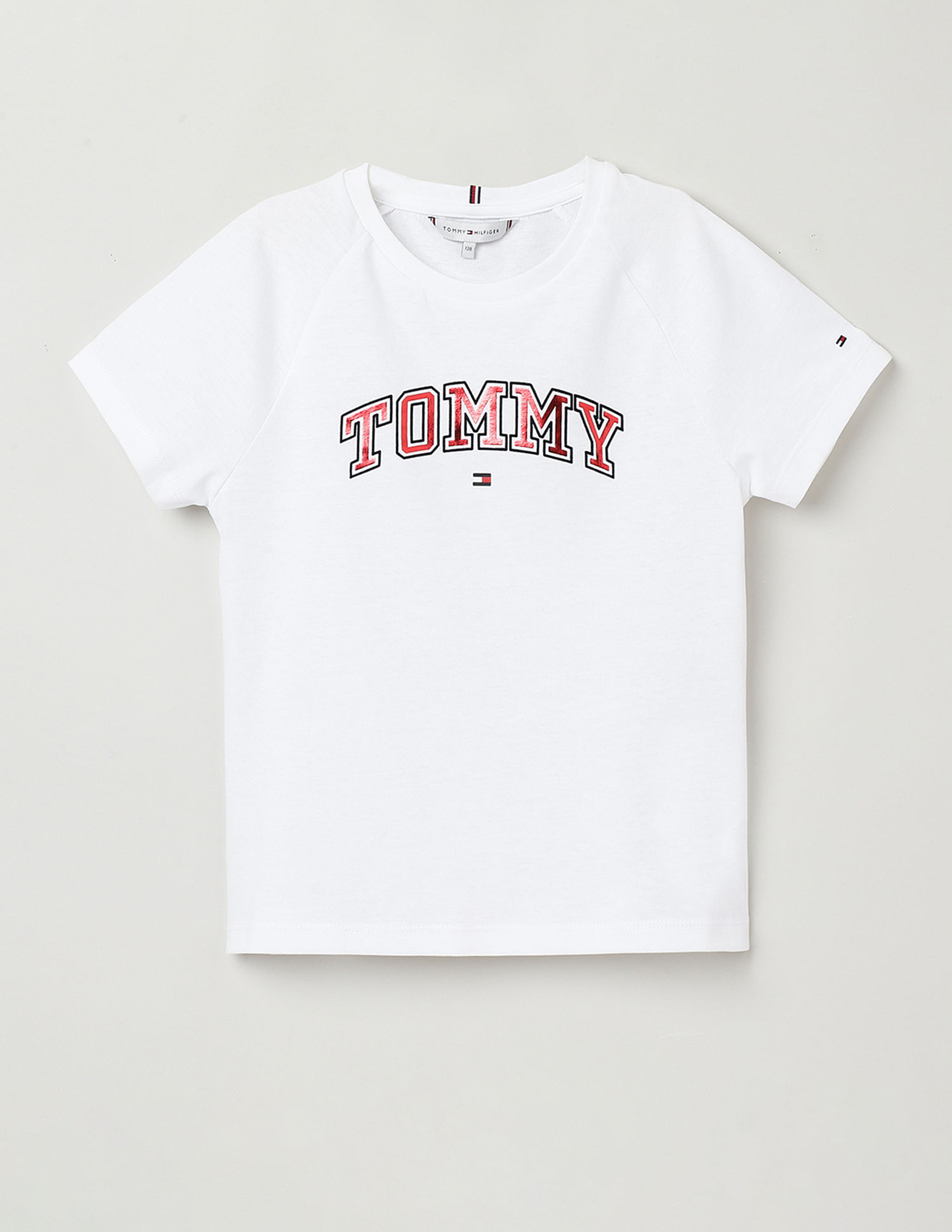 Tommy Hilfiger Kids Girls Transitional Varsity Foil T-Shirt
