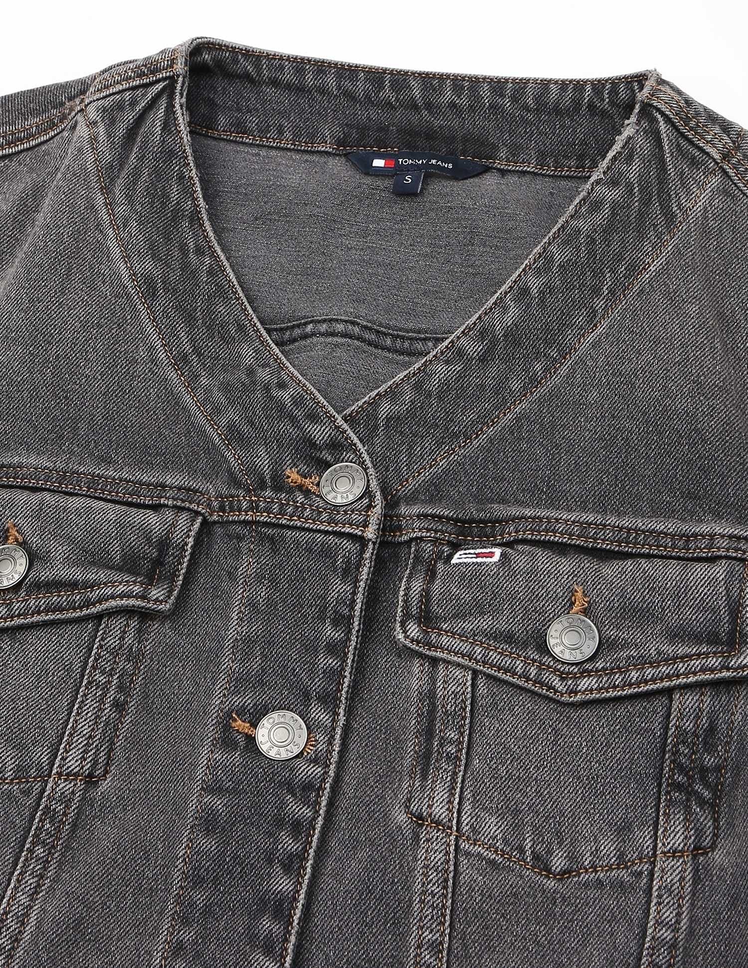 Tommy Hilfiger Cotton V-Neck Denim Dress